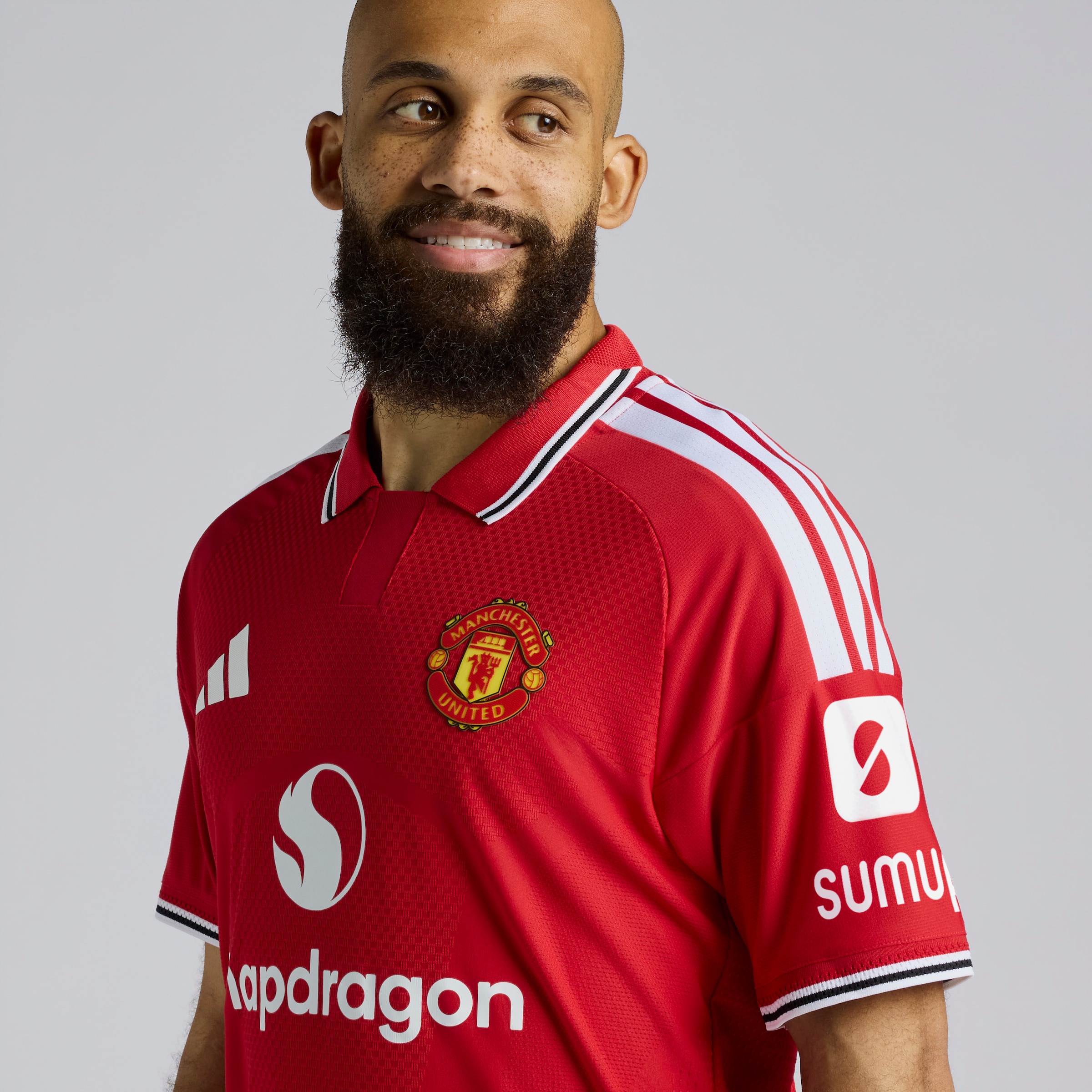 Manchester United 26/27 Home Authentic Jersey Red Detail [4-6]