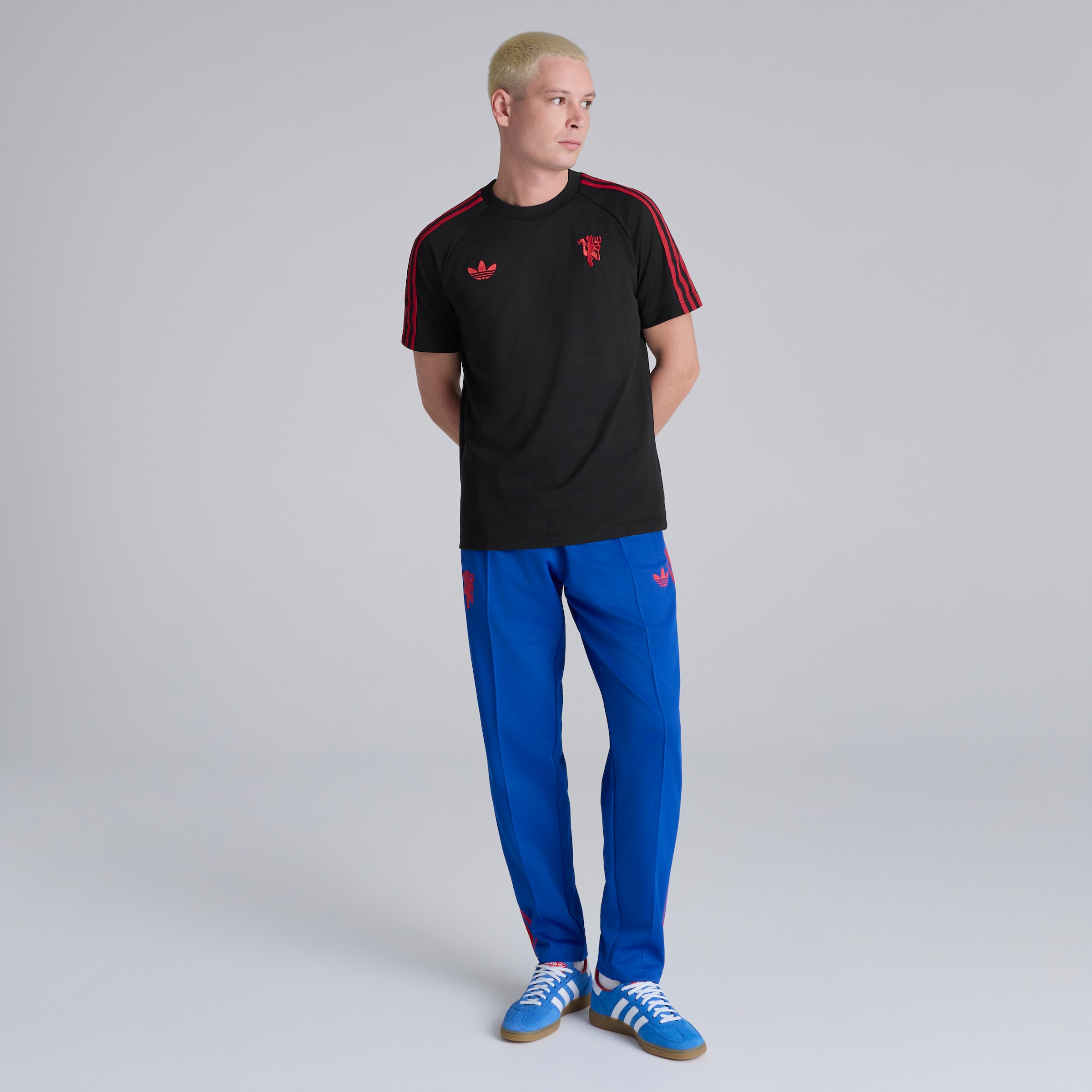 Manchester United x adidas Originals T-Shirt Black 黑色 细节 [3-5]
