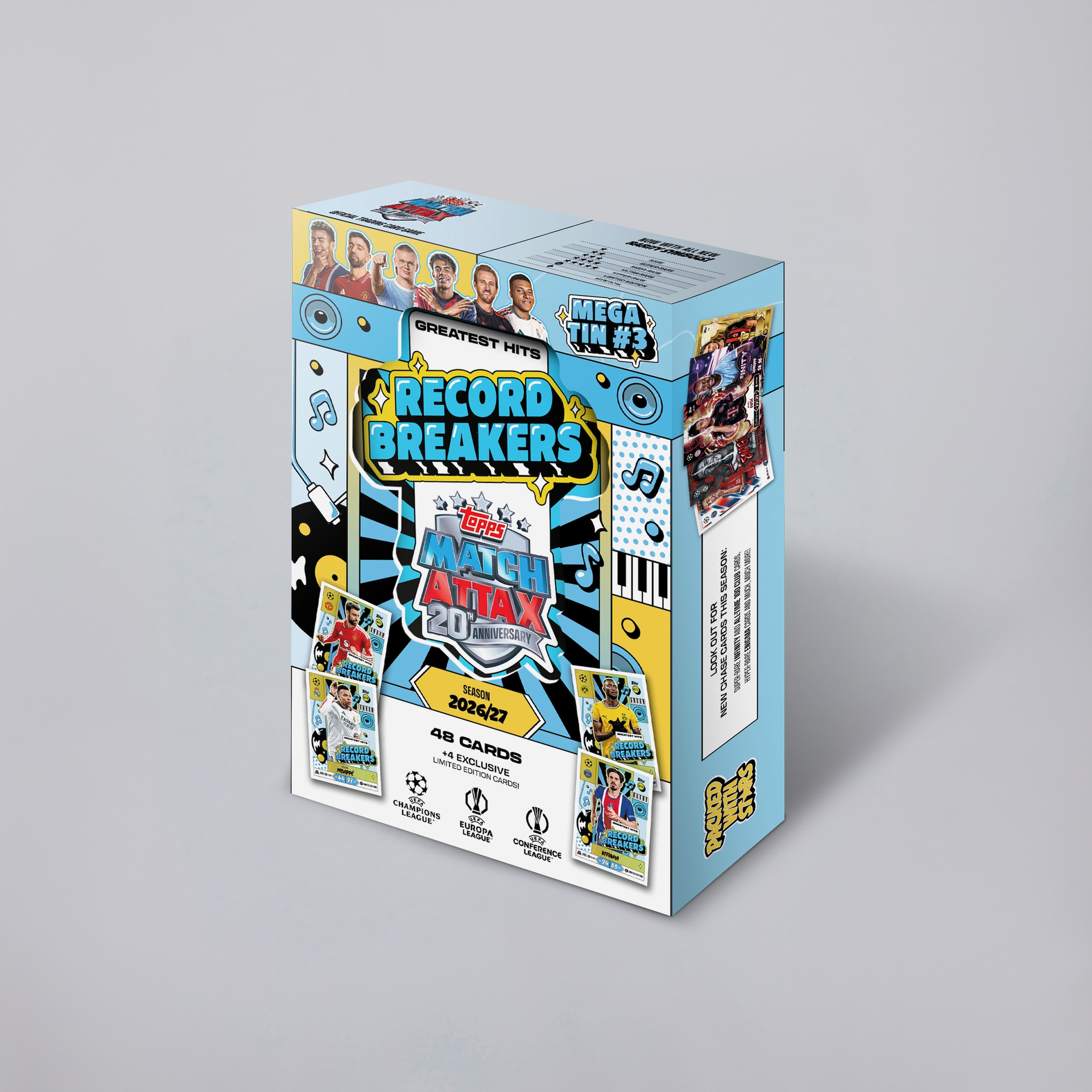 Topps Match Attax UCC 26/27 Mega Tin 다색 세부 사항 [3-3]