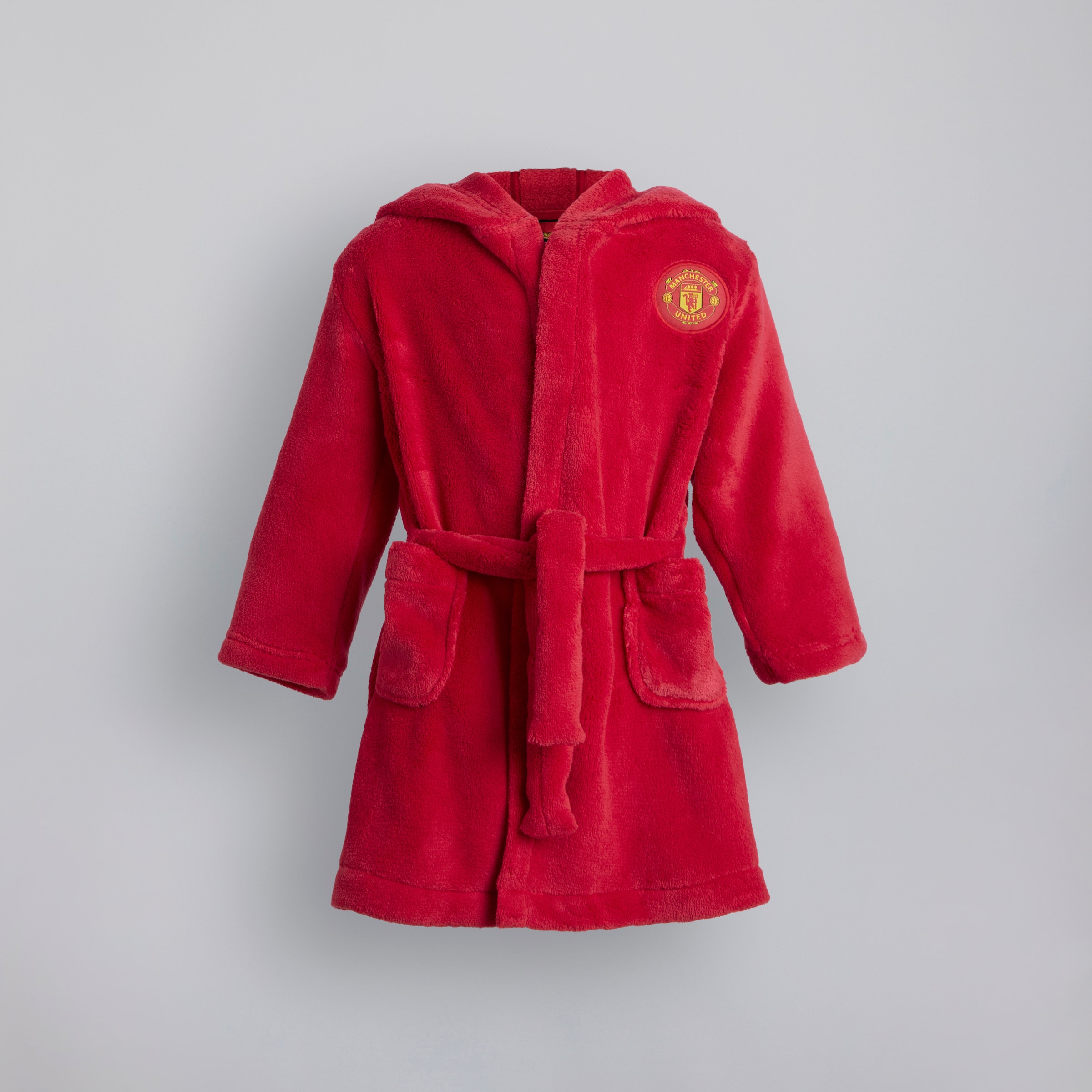 Manchester United Baby Hooded Dressing Gown with Devil Horns Red Red