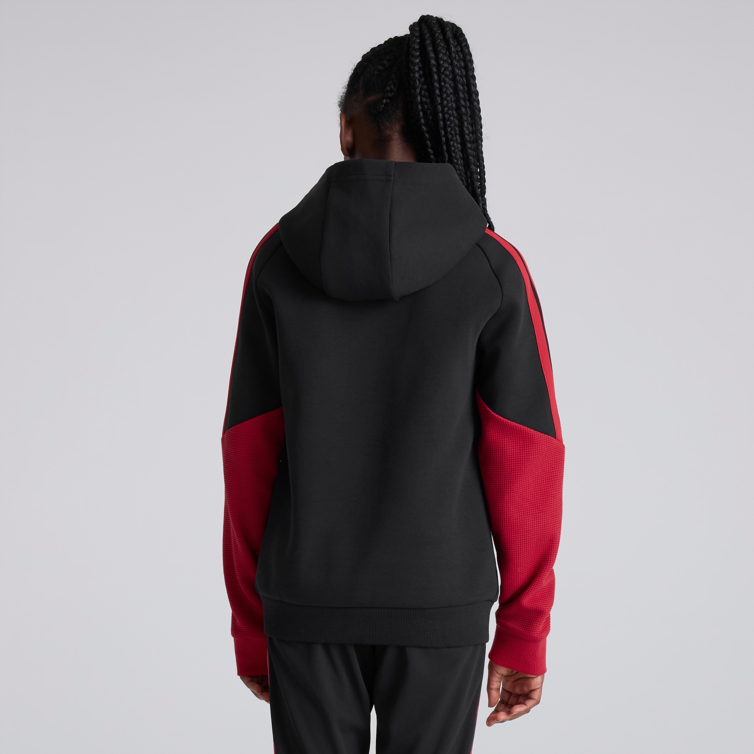 Manchester United Kids 26/27 Training Tiro Hoodie Black Black Detail [2-6]