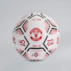 Manchester United 25/26 Team Signature Football Size 5 White