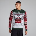 Manchester United Polar Bear Christmas Jumper Green