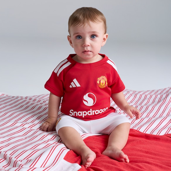 Manchester United Kids 26/27 Home Baby Kit 빨간색