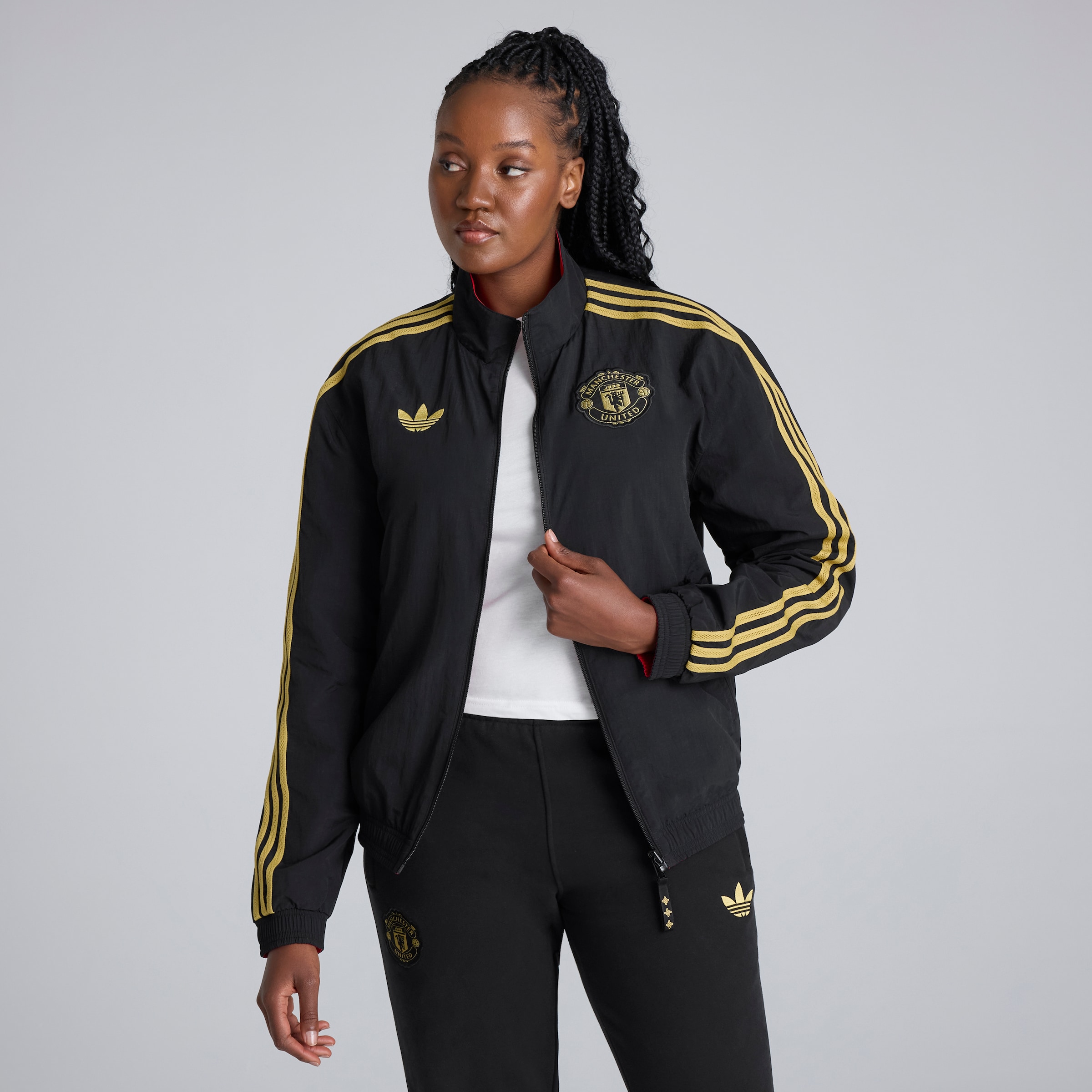 Manchester United Cultural Story Reversible Jacket Noir Détail [2-8]