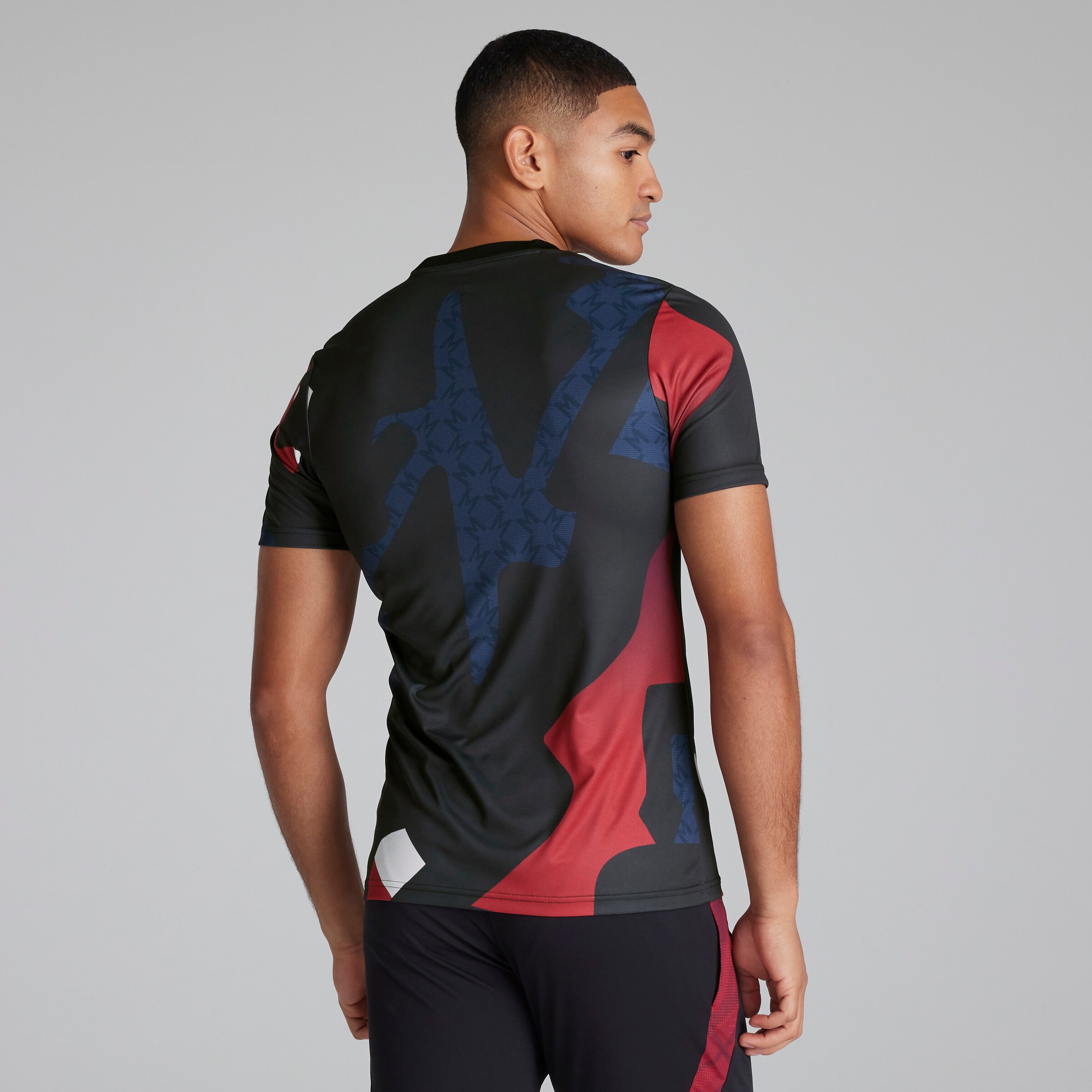 Manchester United Mens Pre-Match Jersey Black Black Detail [2-5]