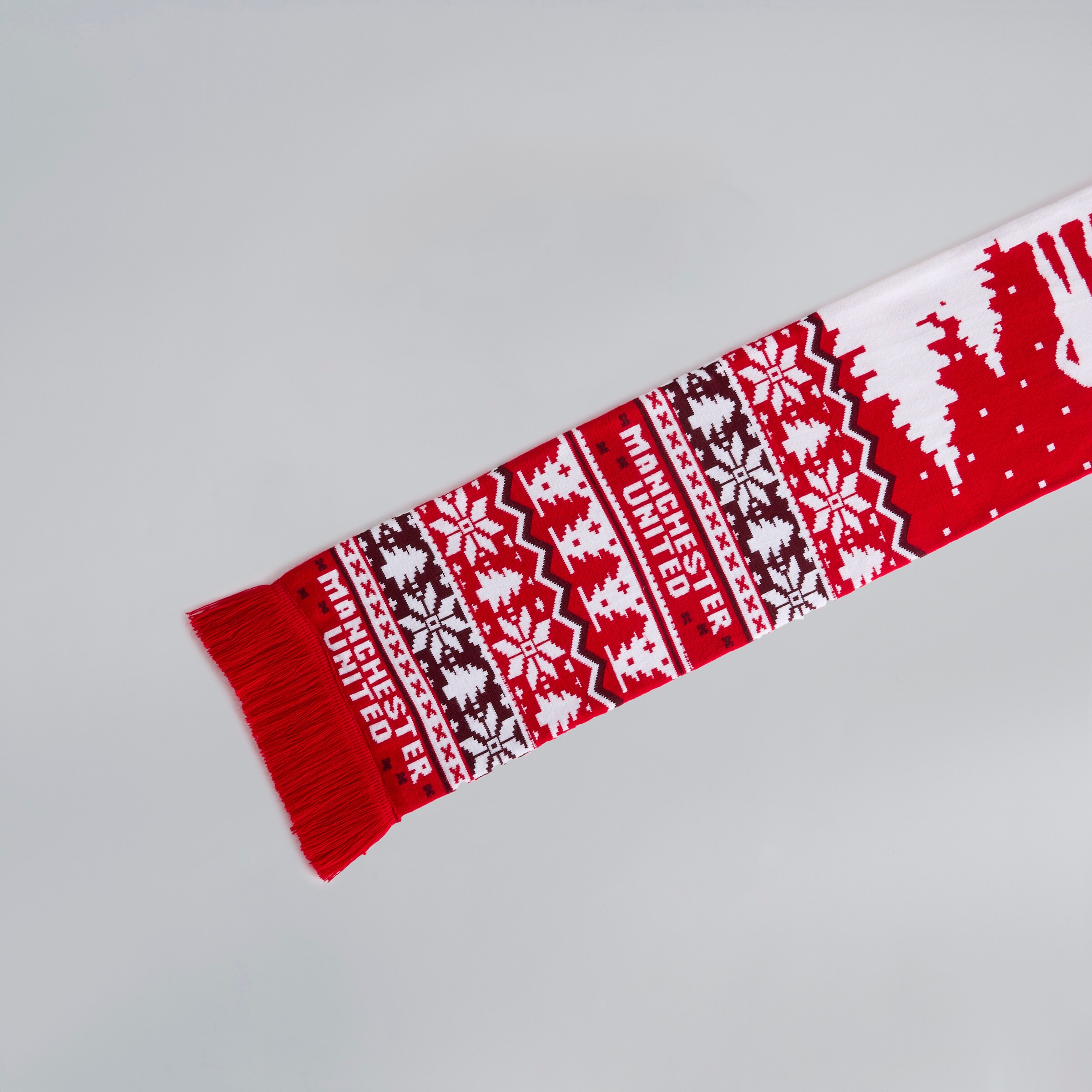 Manchester United Christmas Scarf Red Red Detail [2-3]