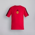 Manchester United x adidas Kids Essentials 3-Stripes T-Shirt Red