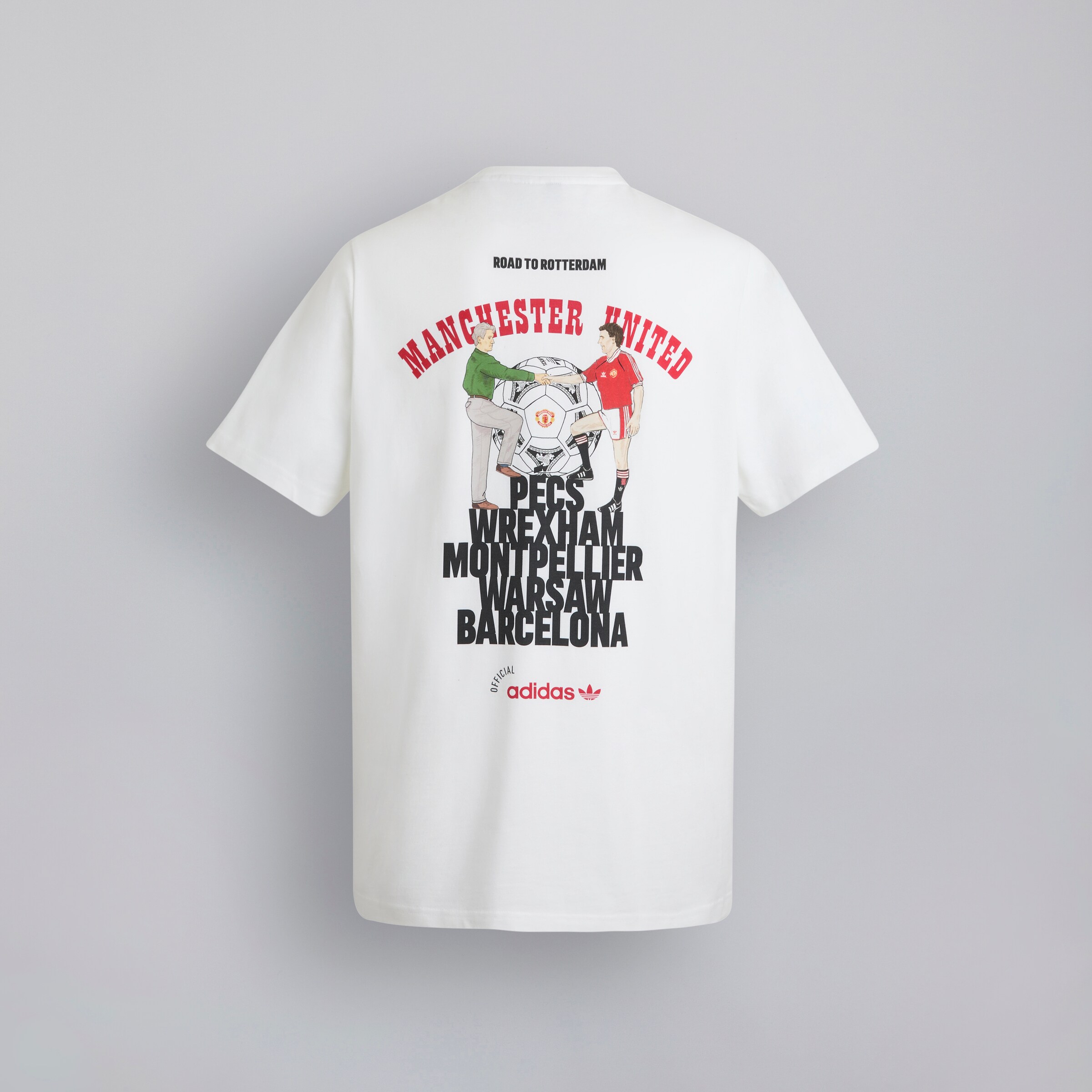 Manchester United x adidas Bring Back 1991 T-Shirt White White Detail [7-7]