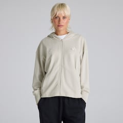 Manchester United x adidas Womens ALL SZN Loose Full-Zip Hoodie Beige