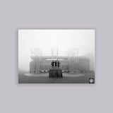 Manchester United Foggy Morning Print A2 Poster Grey