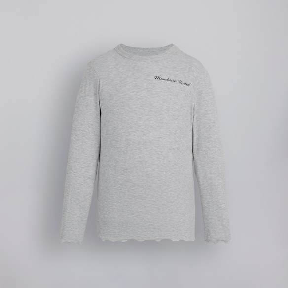 Manchester United Kids Ribbed Pyjama Set Grey Gris
