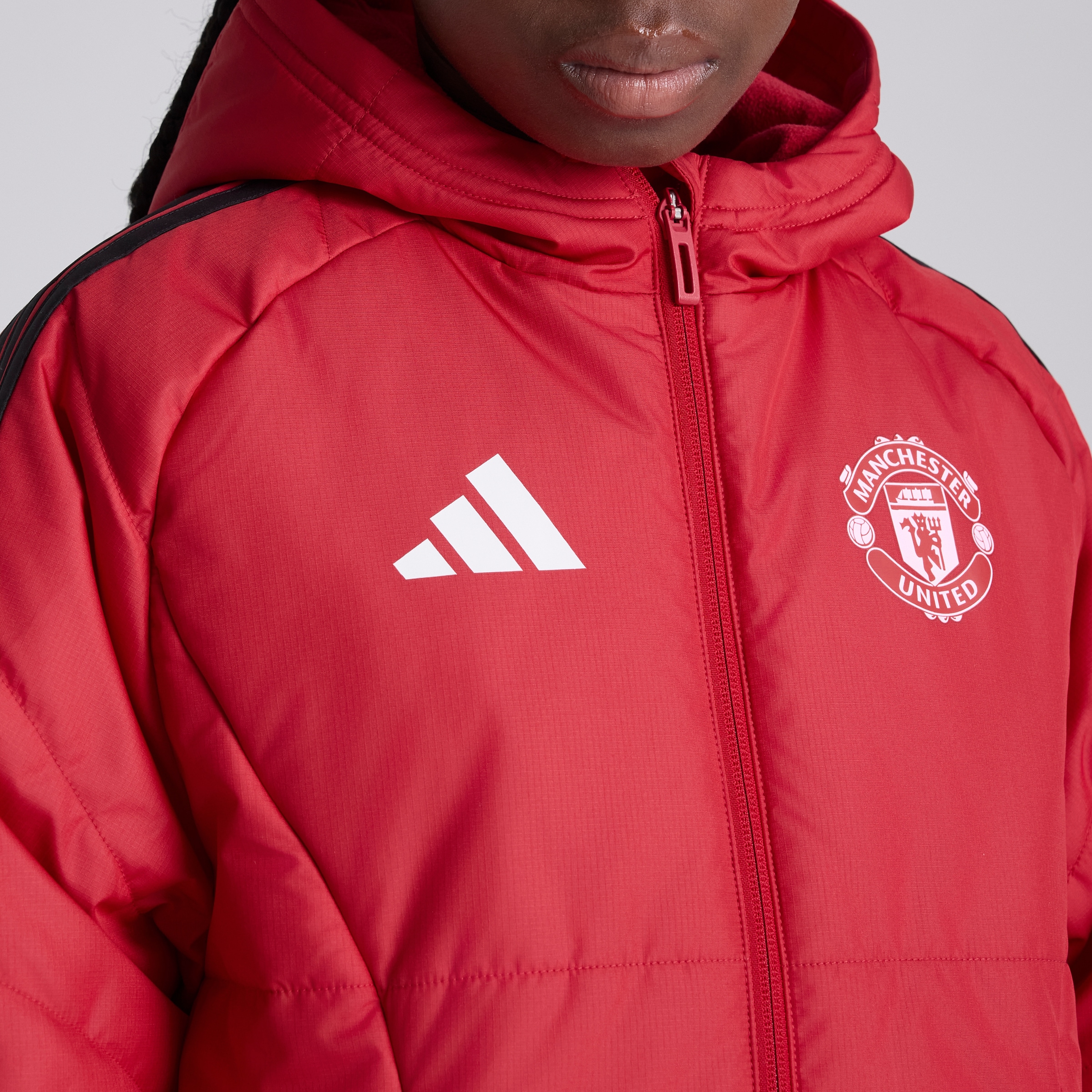 Manchester United Kids 26/27 Training Tiro Winter Jacket Red Red Detail [5-6]