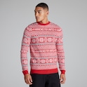 Manchester United Fairisle Christmas Jumper Red