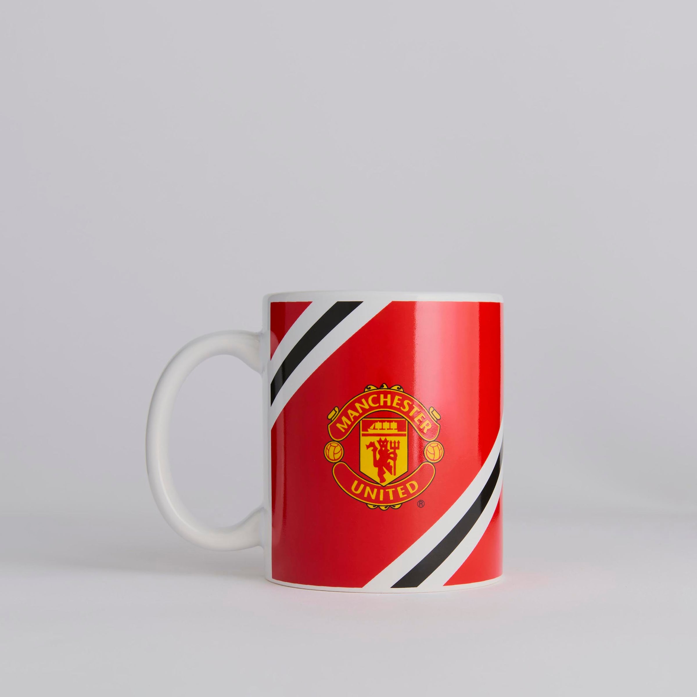Manchester United Core Stripe Mug Red Detail [1-4]