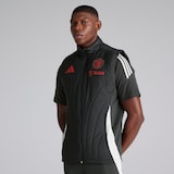 Manchester United European Training Tiro 24 Winterised Gilet Dark Grey