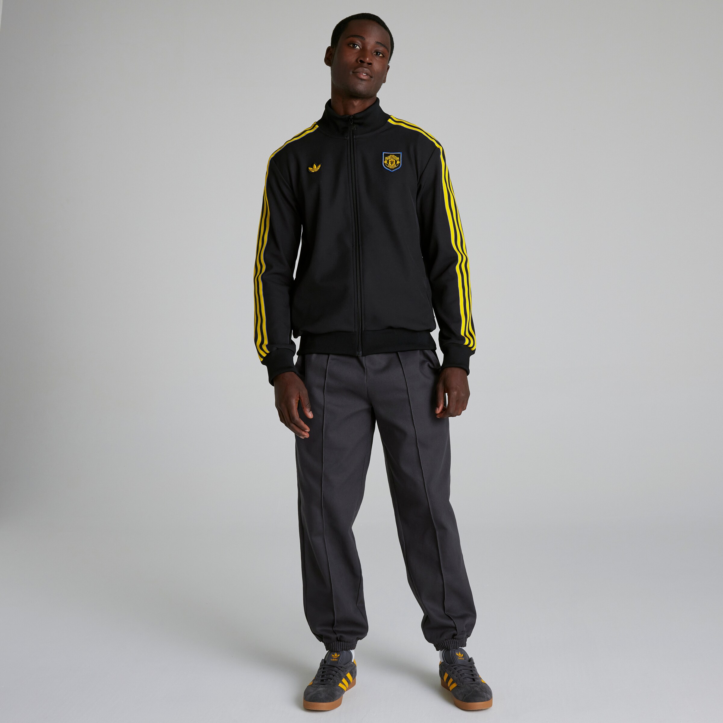 Manchester United Terrace Icons Track Top Black Detail [3-6]