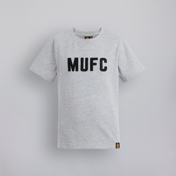 Manchester United Kids MUFC T-Shirt Grey Gris