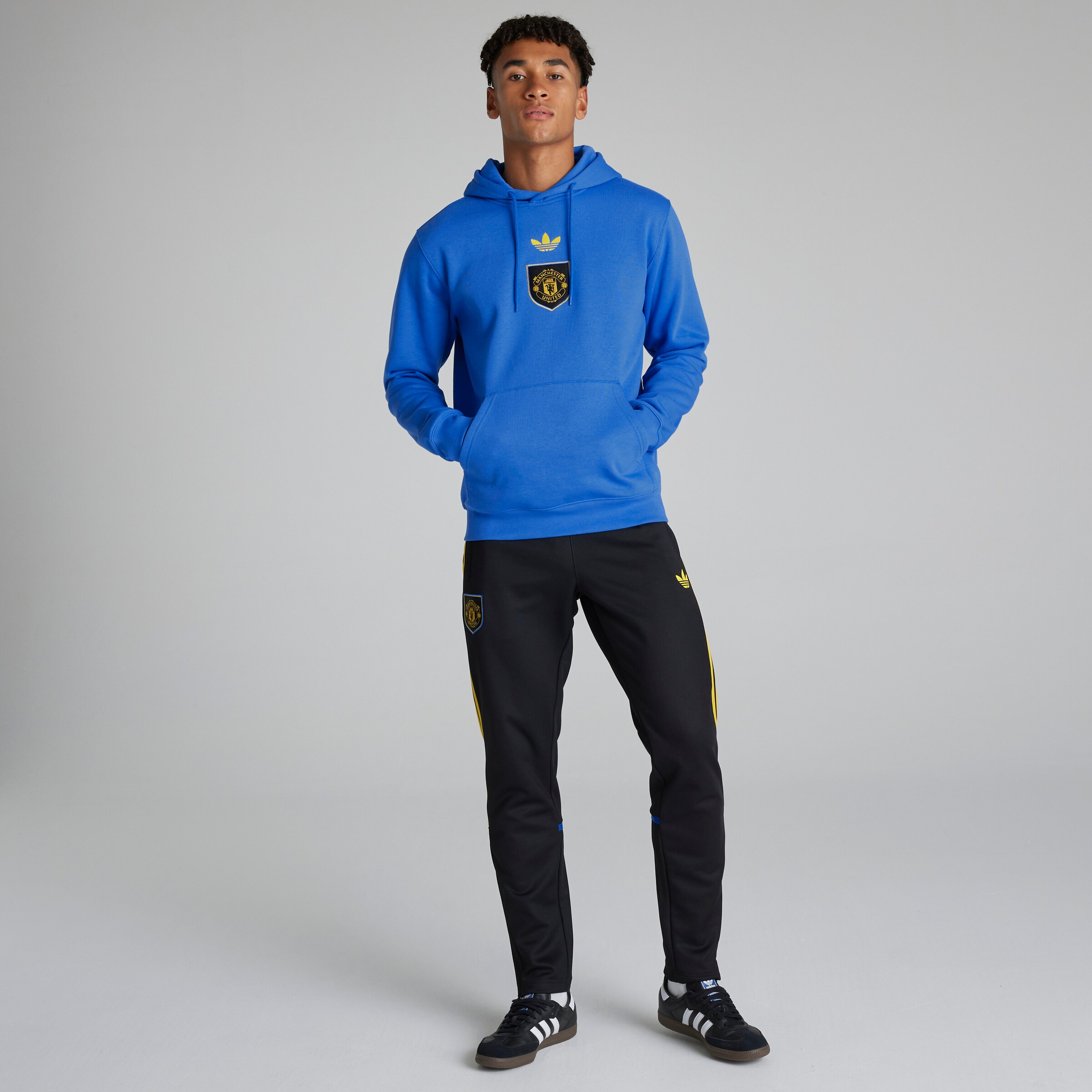 Manchester United x adidas LFSTLR Hoodie Blue Blue Detail [4-6]