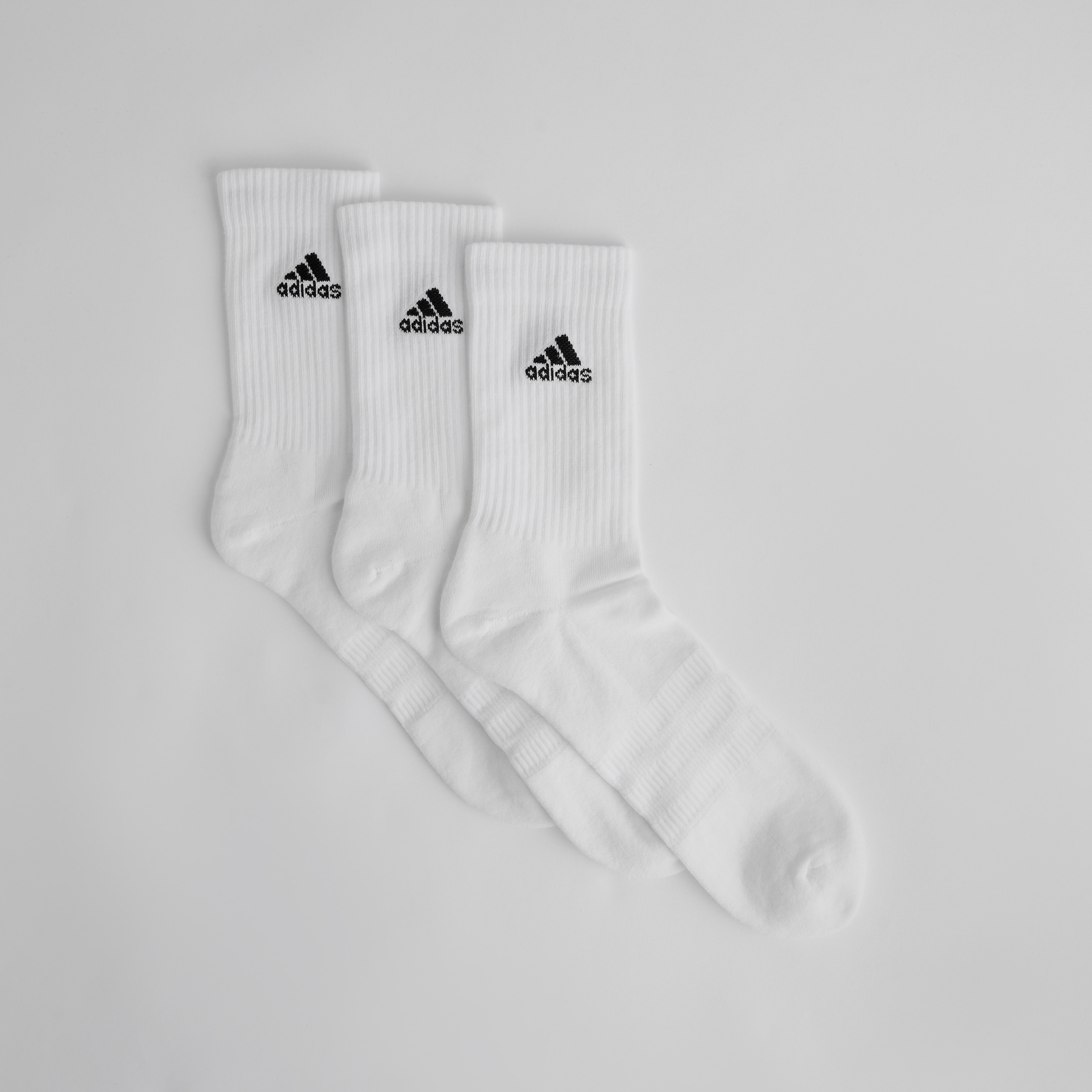 Manchester United x adidas Essentials Cushioned Crew Socks 3 Pack White/White/White White Detail [2-4]