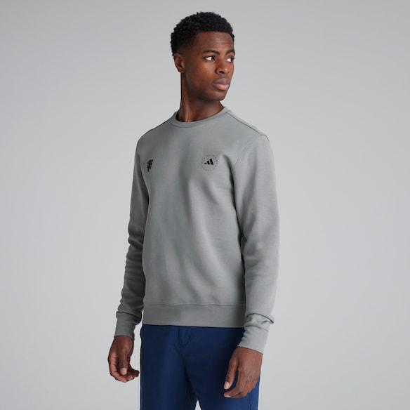 Manchester United x adidas Golf Crewneck Sweatshirt Grey Grey