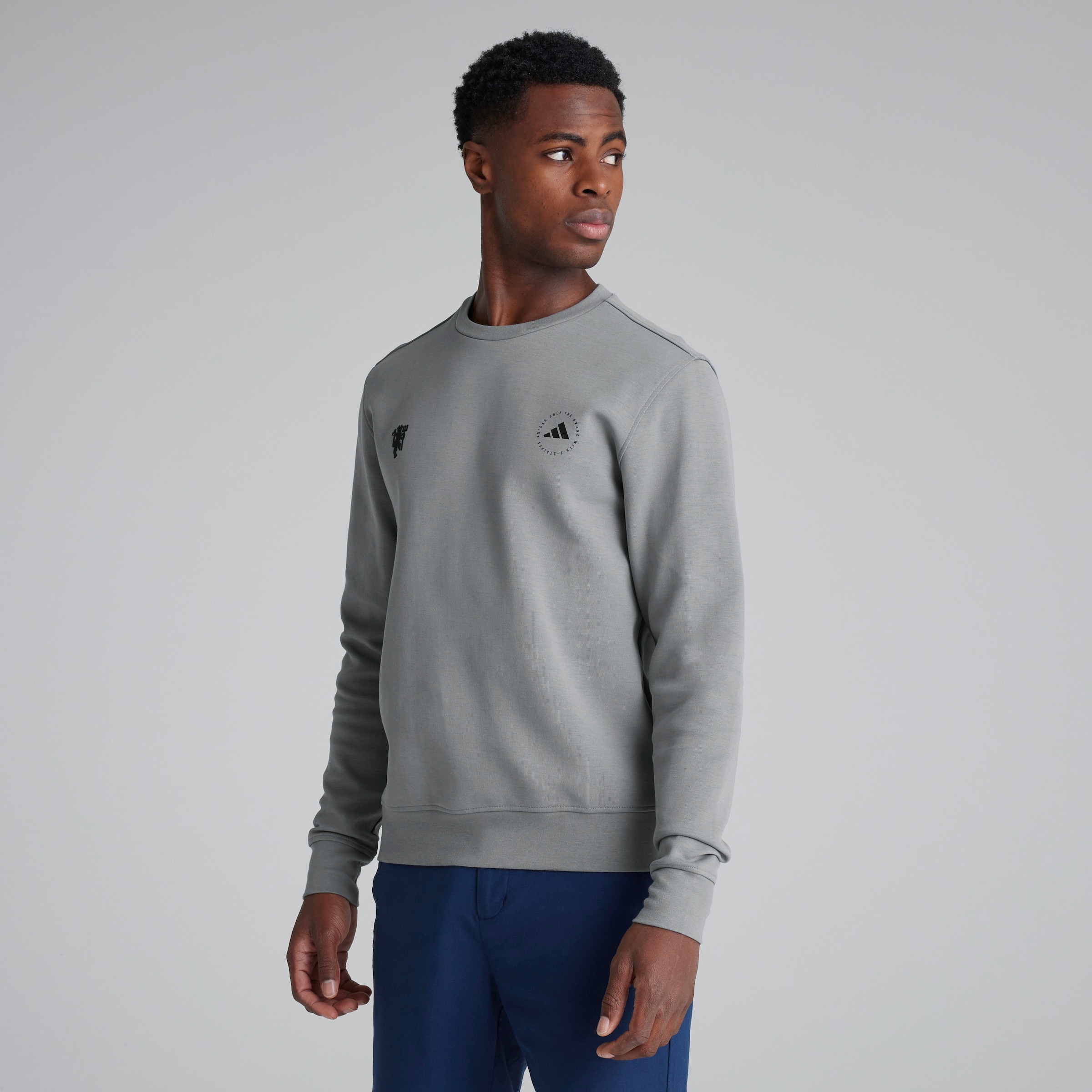 Manchester United x adidas Golf Crewneck Sweatshirt Grey £15.00 from £50.00