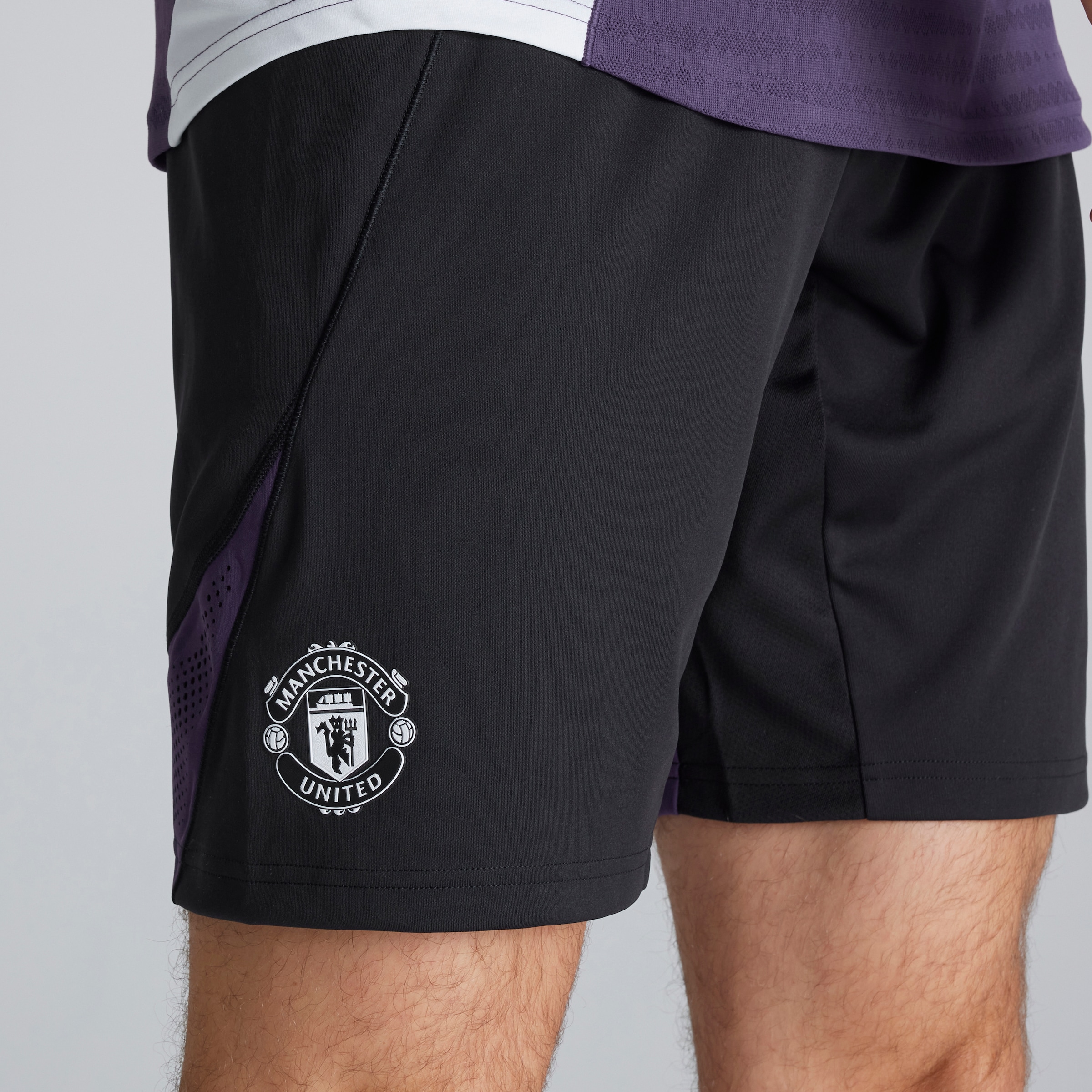Manchester United Tiro 25 Training Pro Shorts Black Noir Détail [5-5]