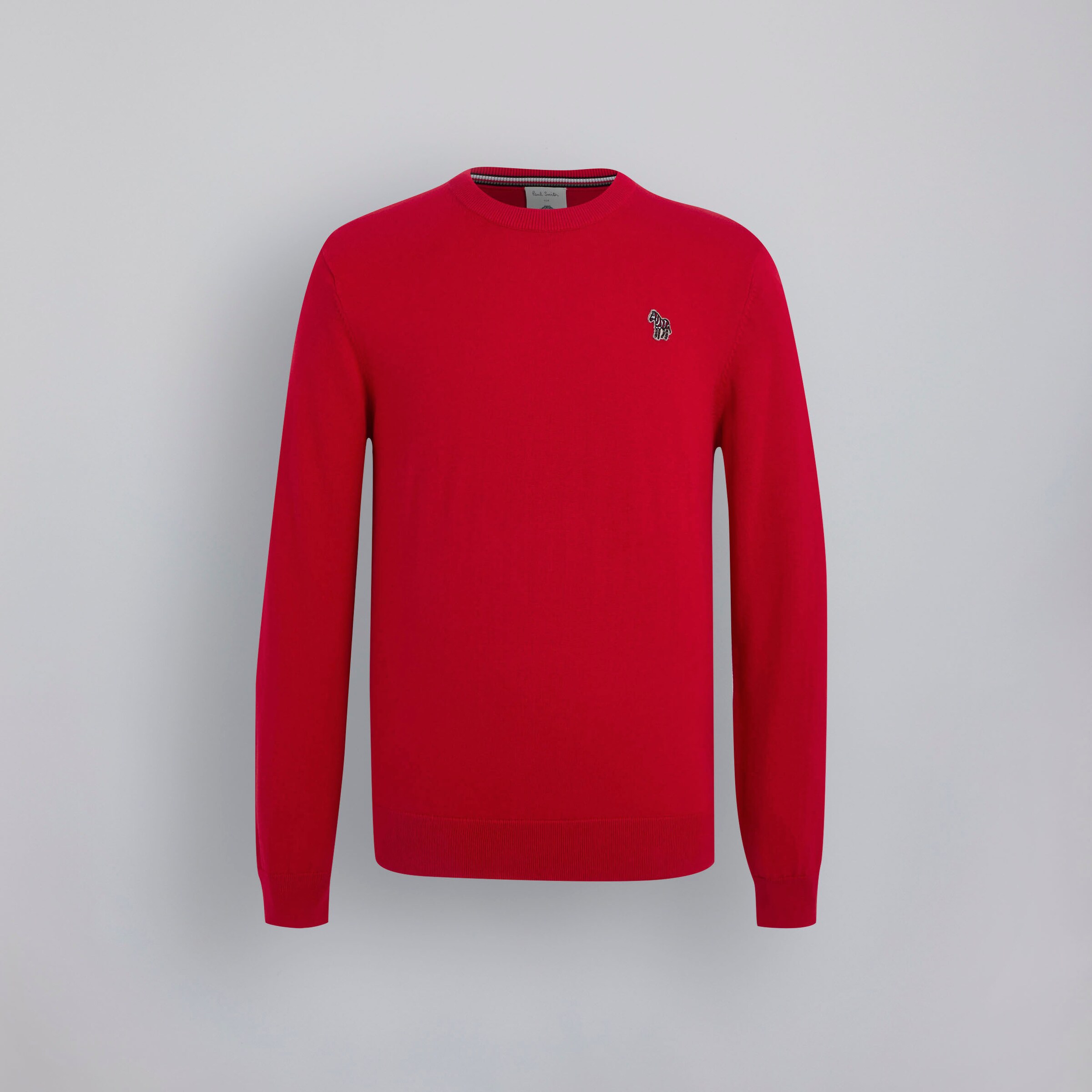 Manchester United x Paul Smith Mens Knitted Jumper Red Red Detail [6-7]