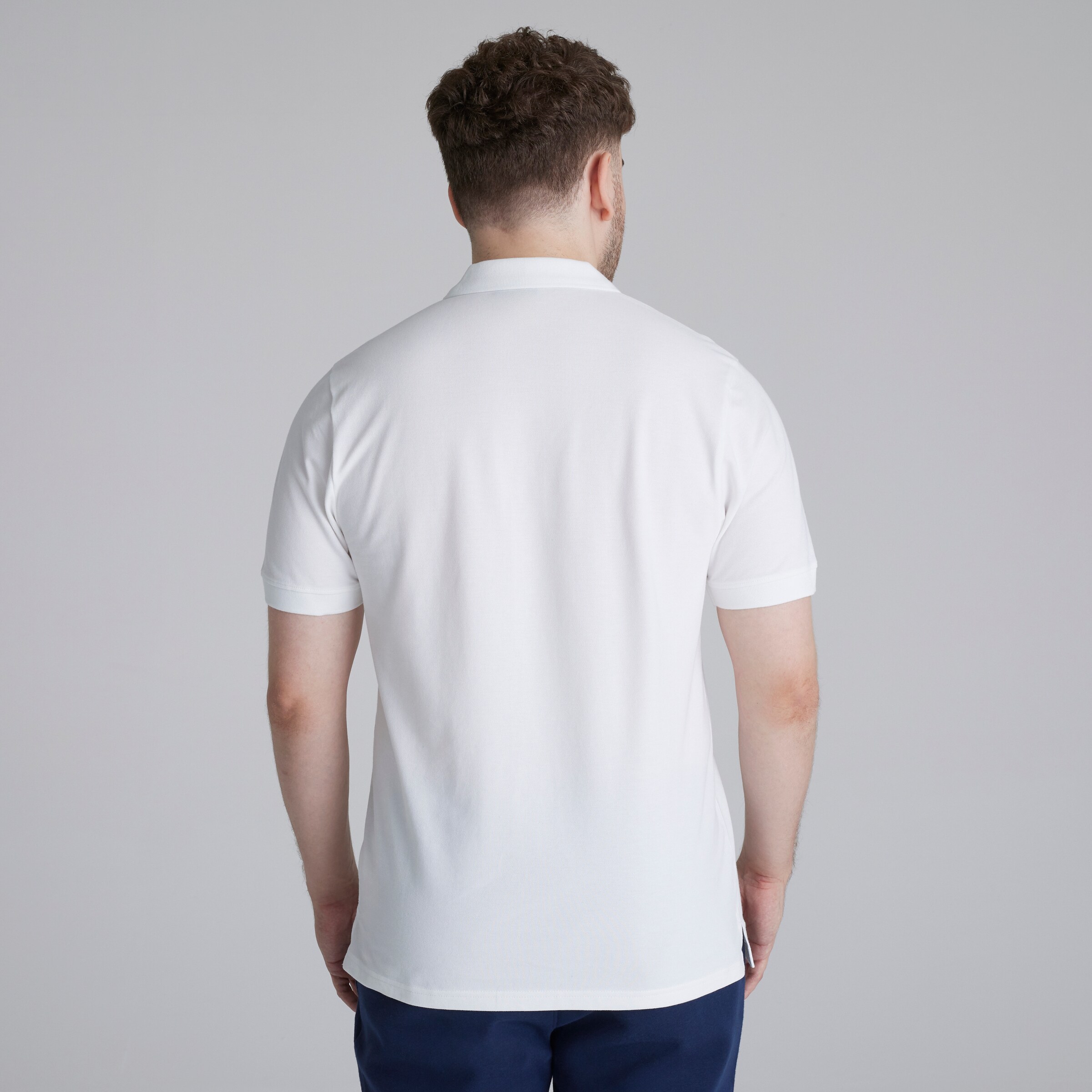 Manchester United Devil Essentials Polo Shirt White White Detail [2-4]