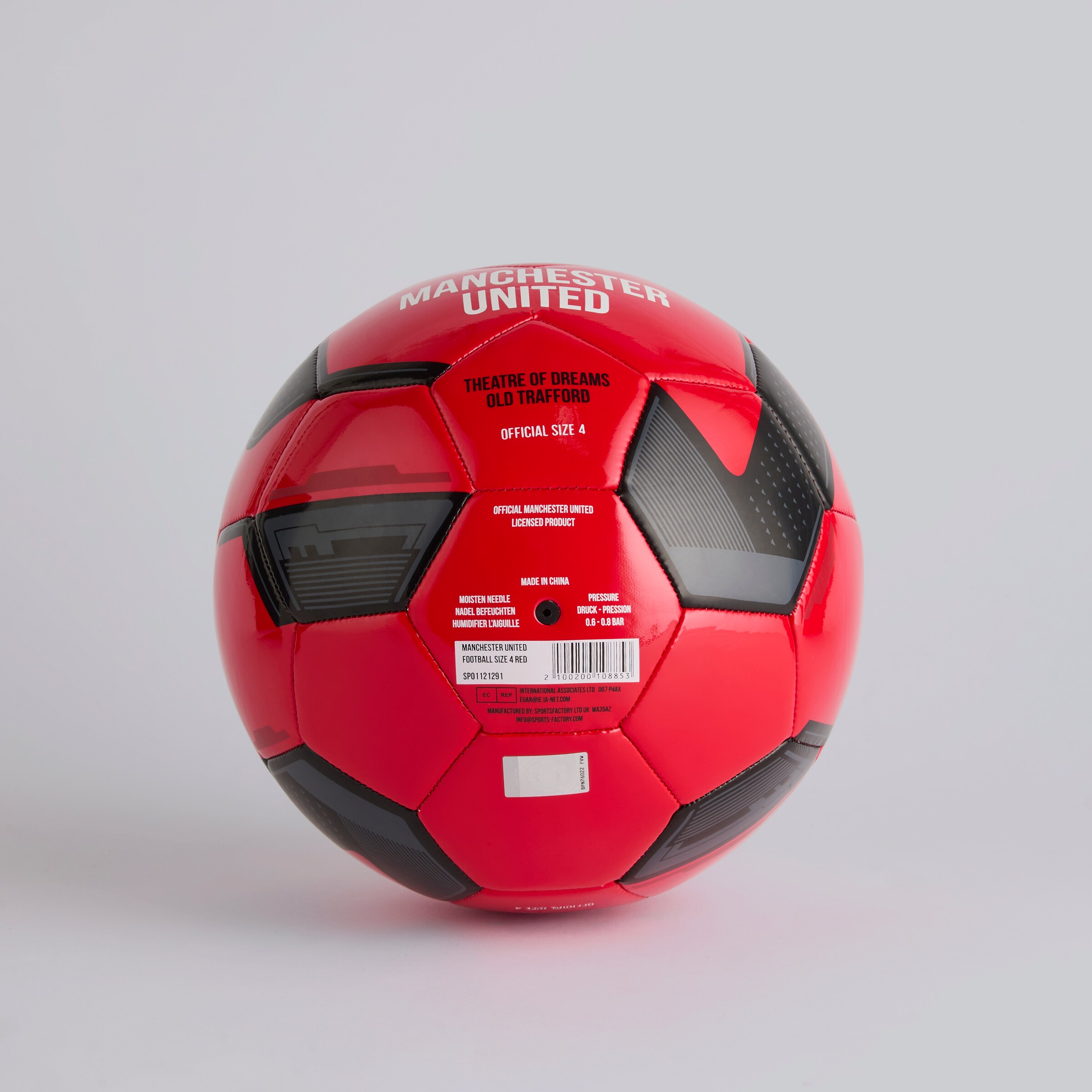 Manchester United Football Size 4 Red Rouge Détail [2-4]