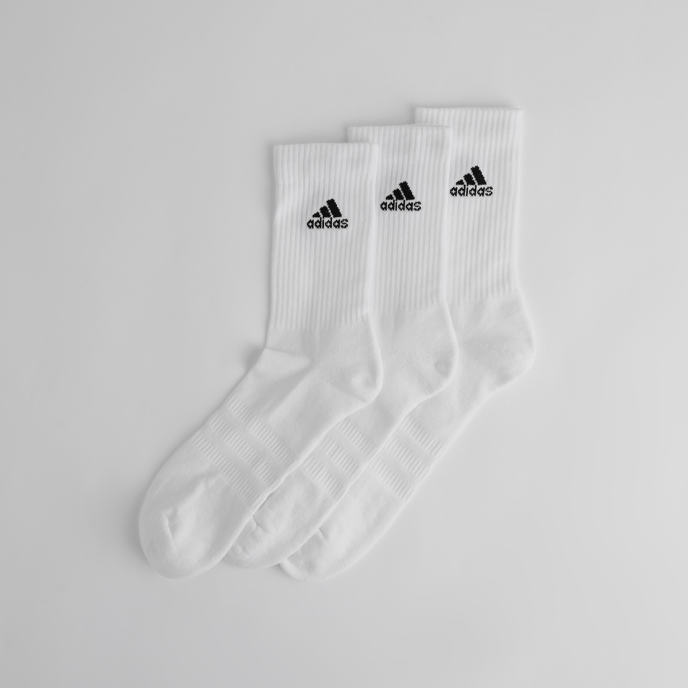 Manchester United x adidas Essentials Cushioned Crew Socks 3 Pack White/White/White White