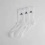Manchester United x adidas Essentials Cushioned Crew Socks 3 Pack White/White/White
