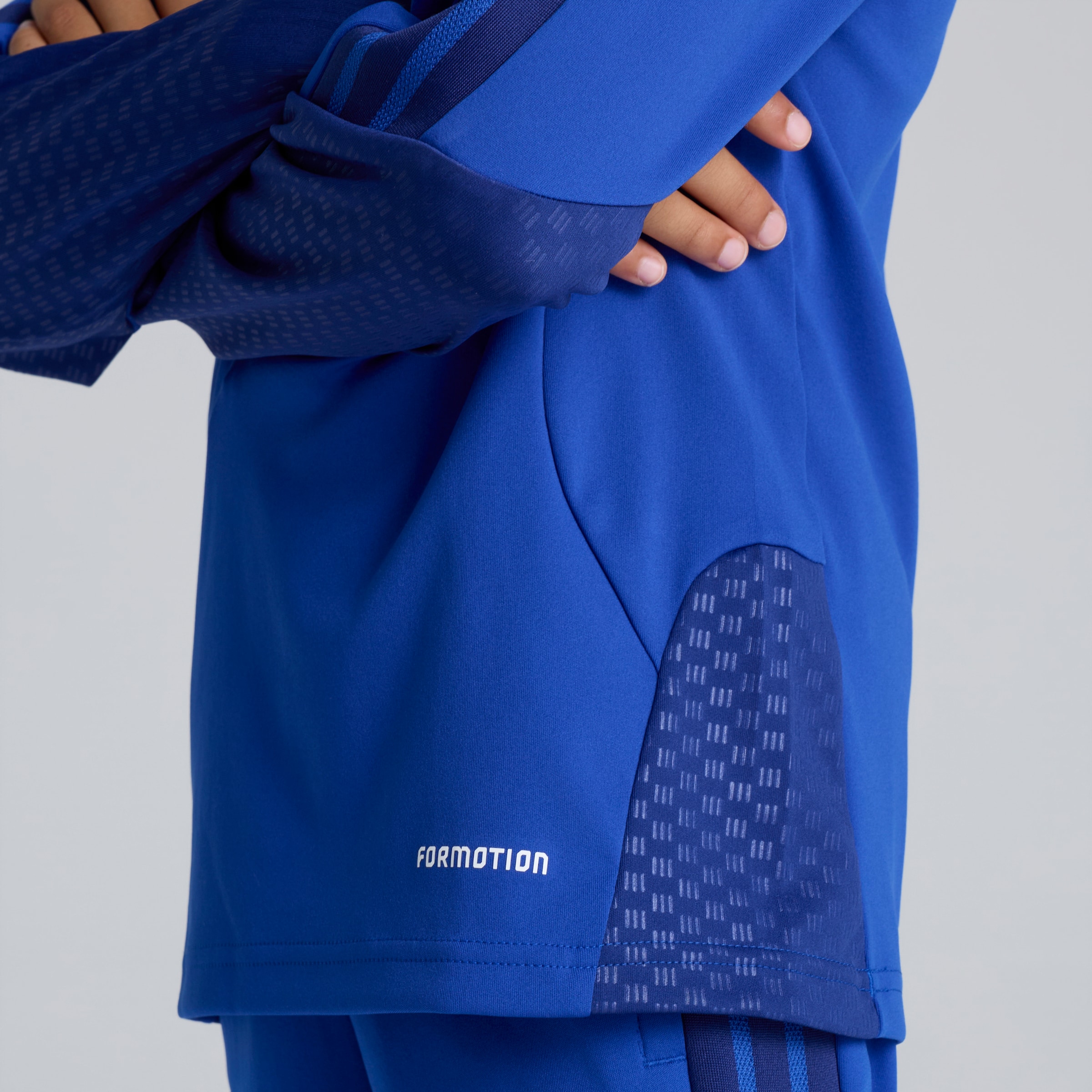 Manchester United Kids 26/27 Cup Training Tiro Top Blue 蓝色 细节 [4-6]