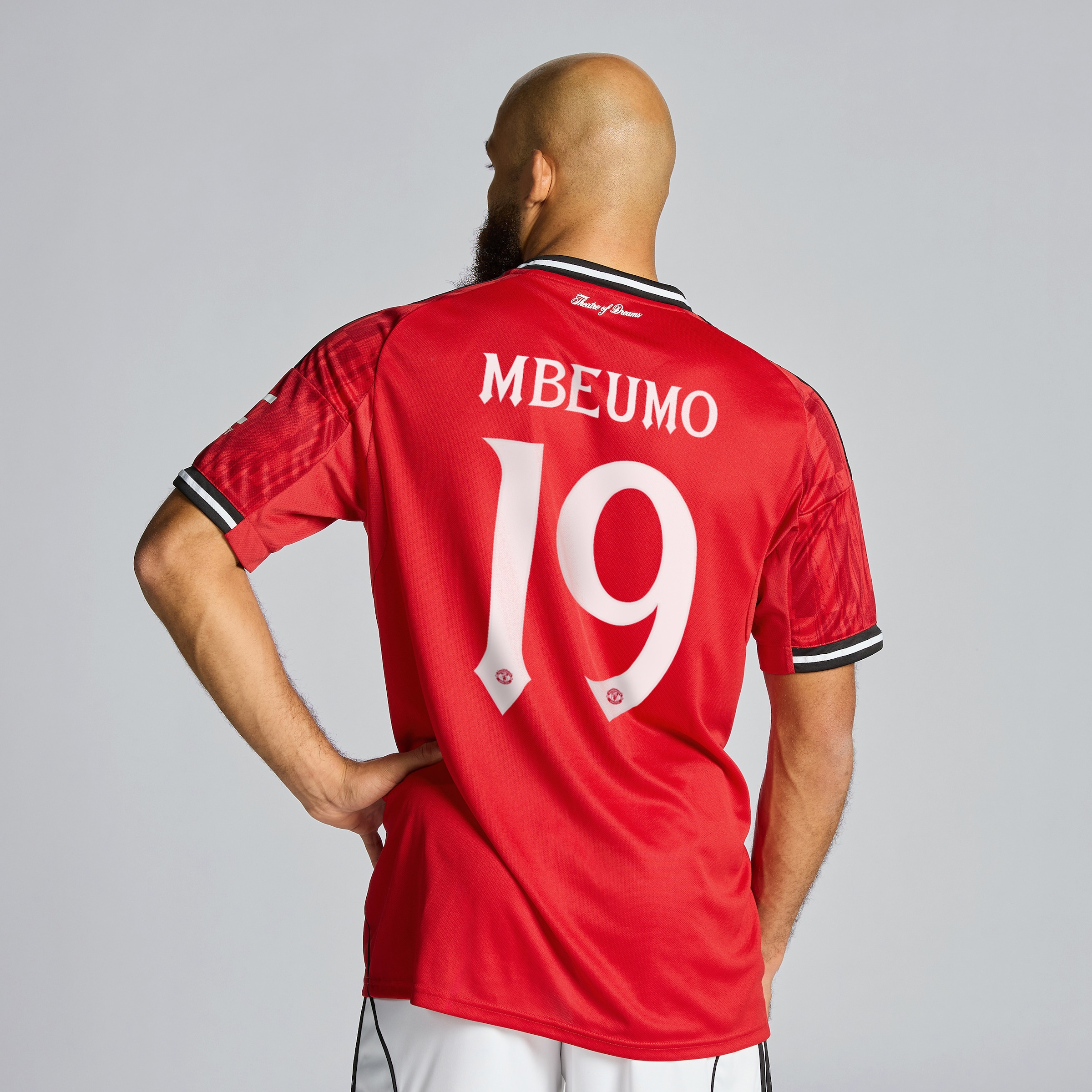 Manchester United 25/26 Home Jersey with Mbeumo 19 Club Printing Red