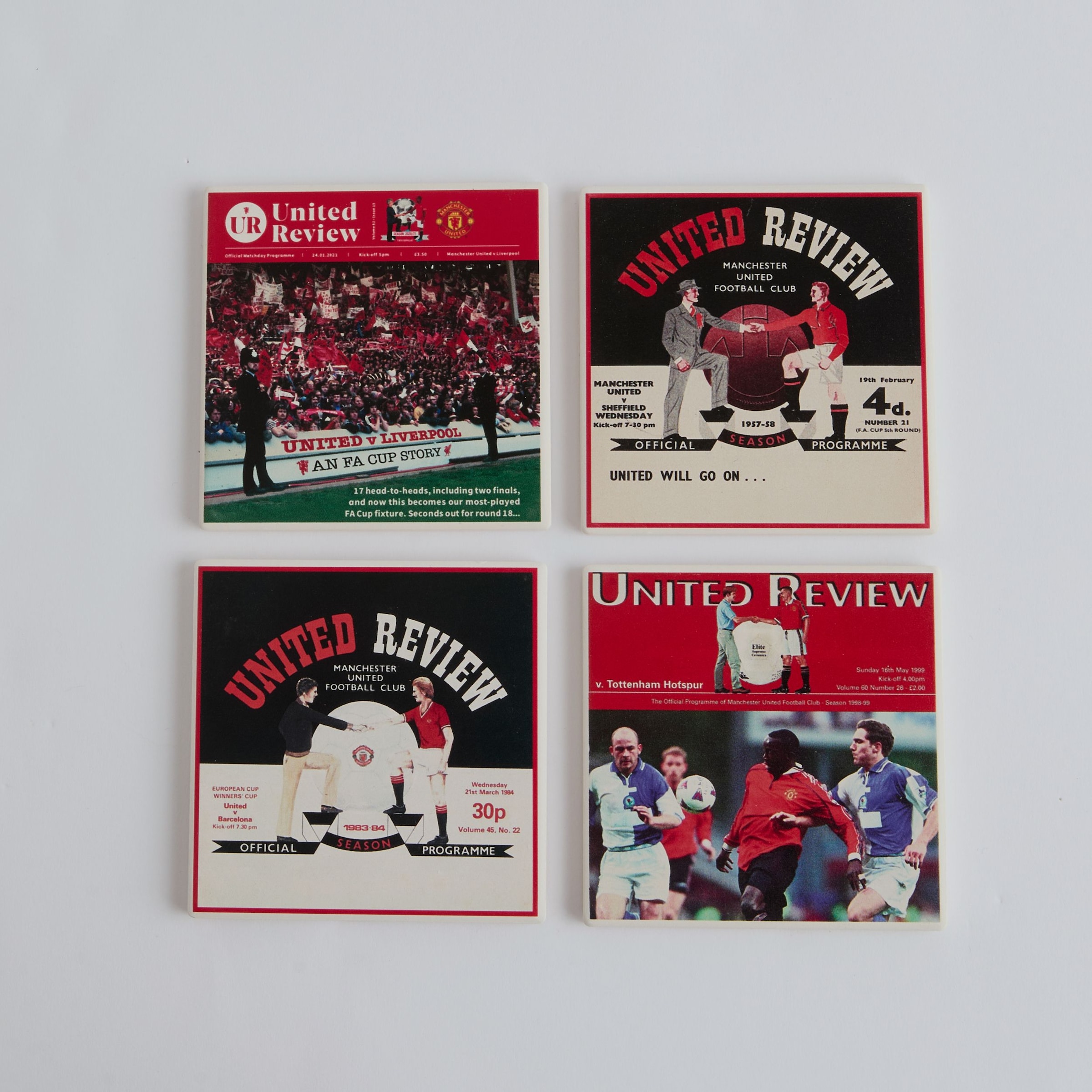 Manchester United United Review Coasters Multi Detalle [2-4]