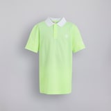 Manchester United x adidas Kids Golf Striped Polo Shirt Green