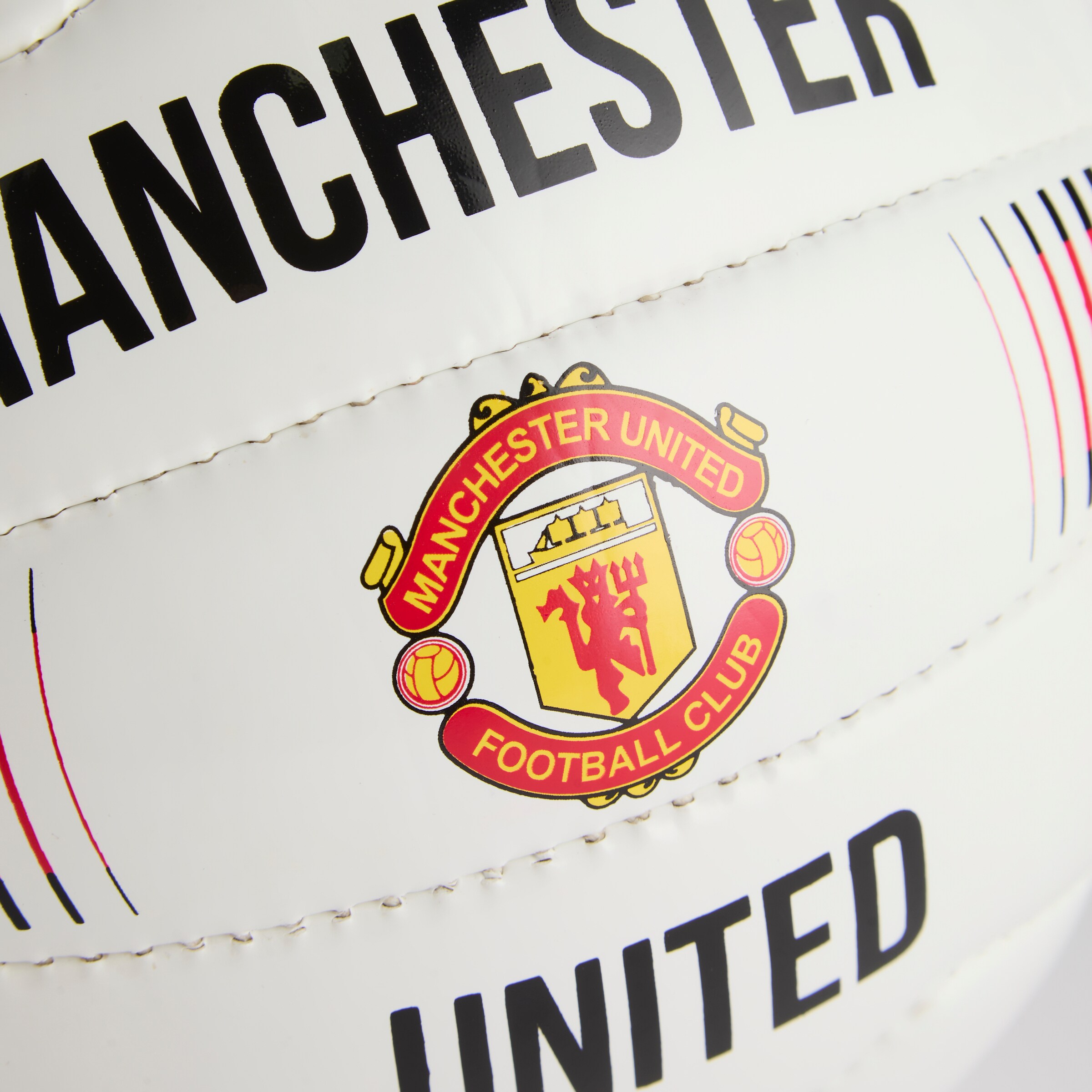 Manchester United 90s Football Size 5 White White Detail [4-4]