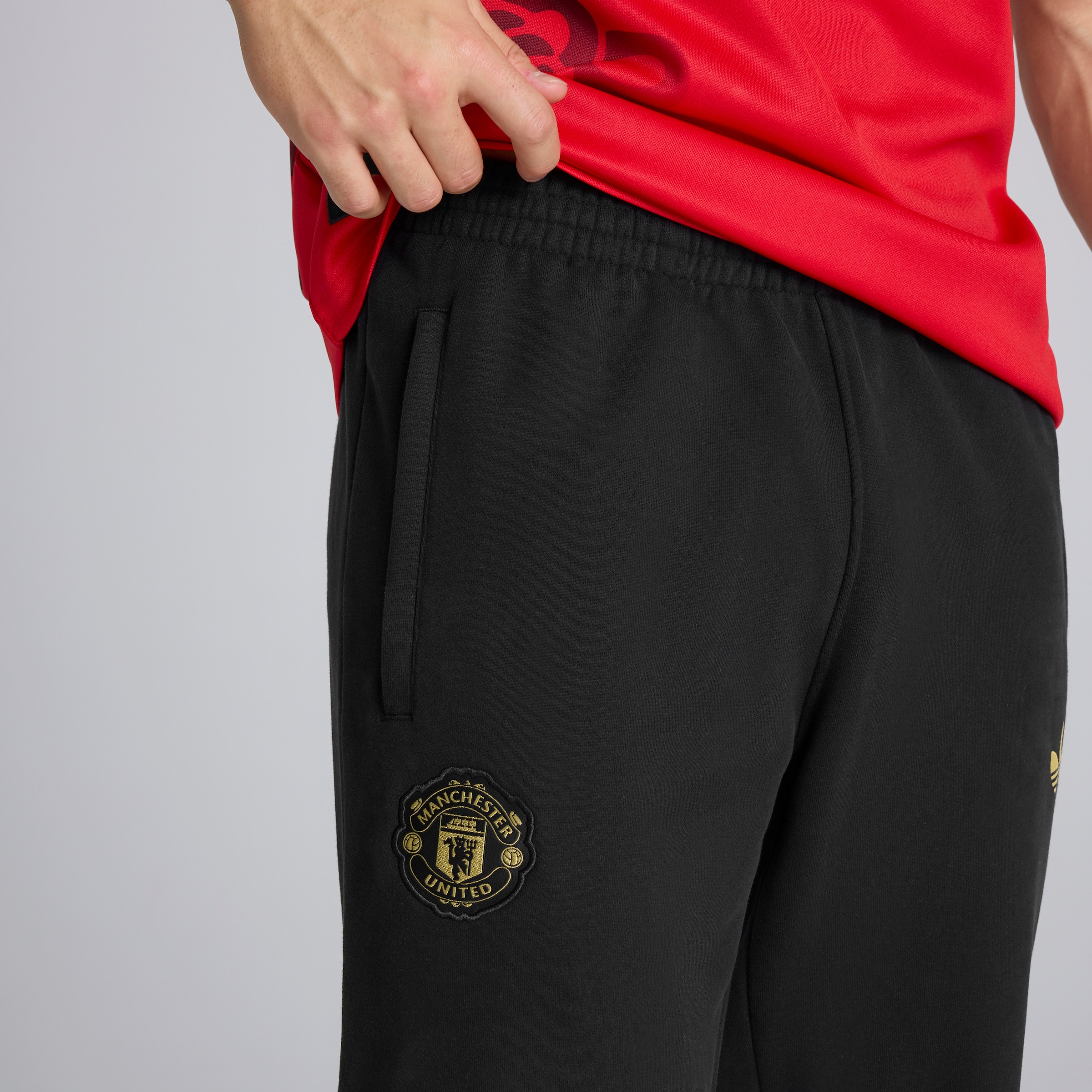 Manchester United Cultural Story Joggers Noir Détail [5-7]