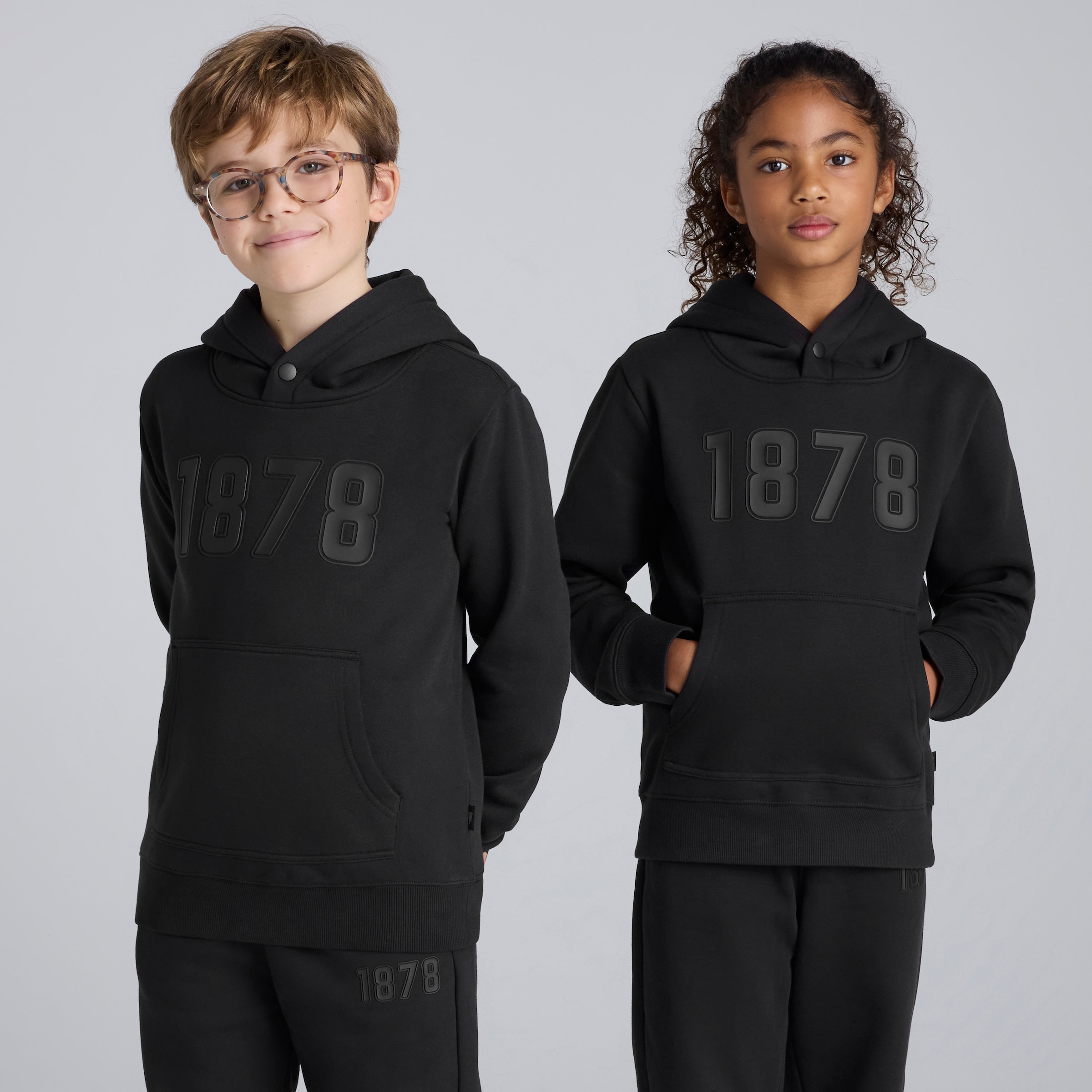Manchester United Kids 1878 Overhead Hoodie Black Black