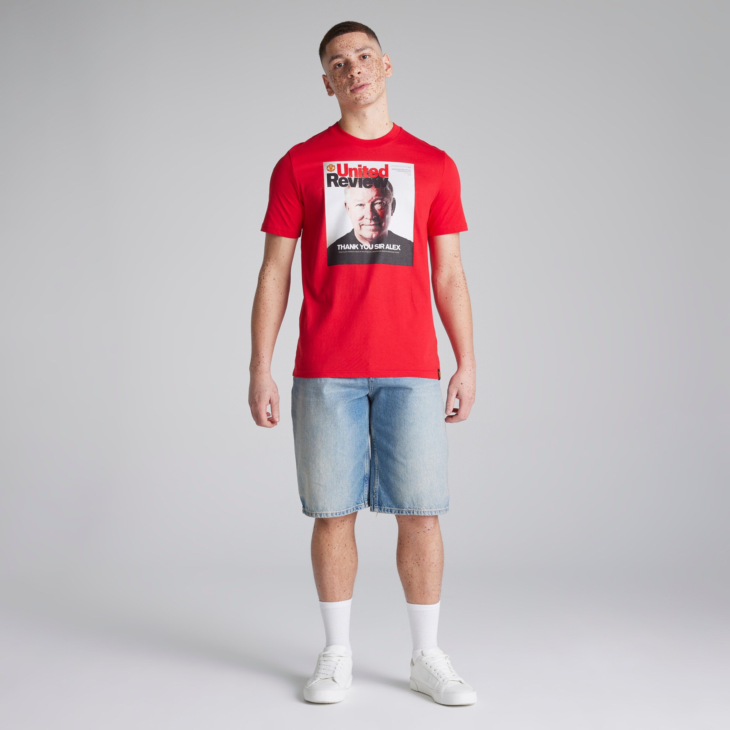 Manchester United Thank You Sir Alex T-Shirt Red Rouge Détail [3-8]