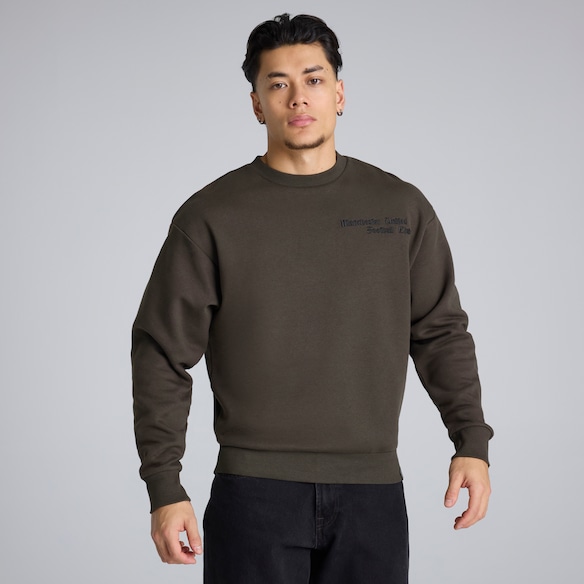 Manchester United Archive Sweatshirt Charcoal