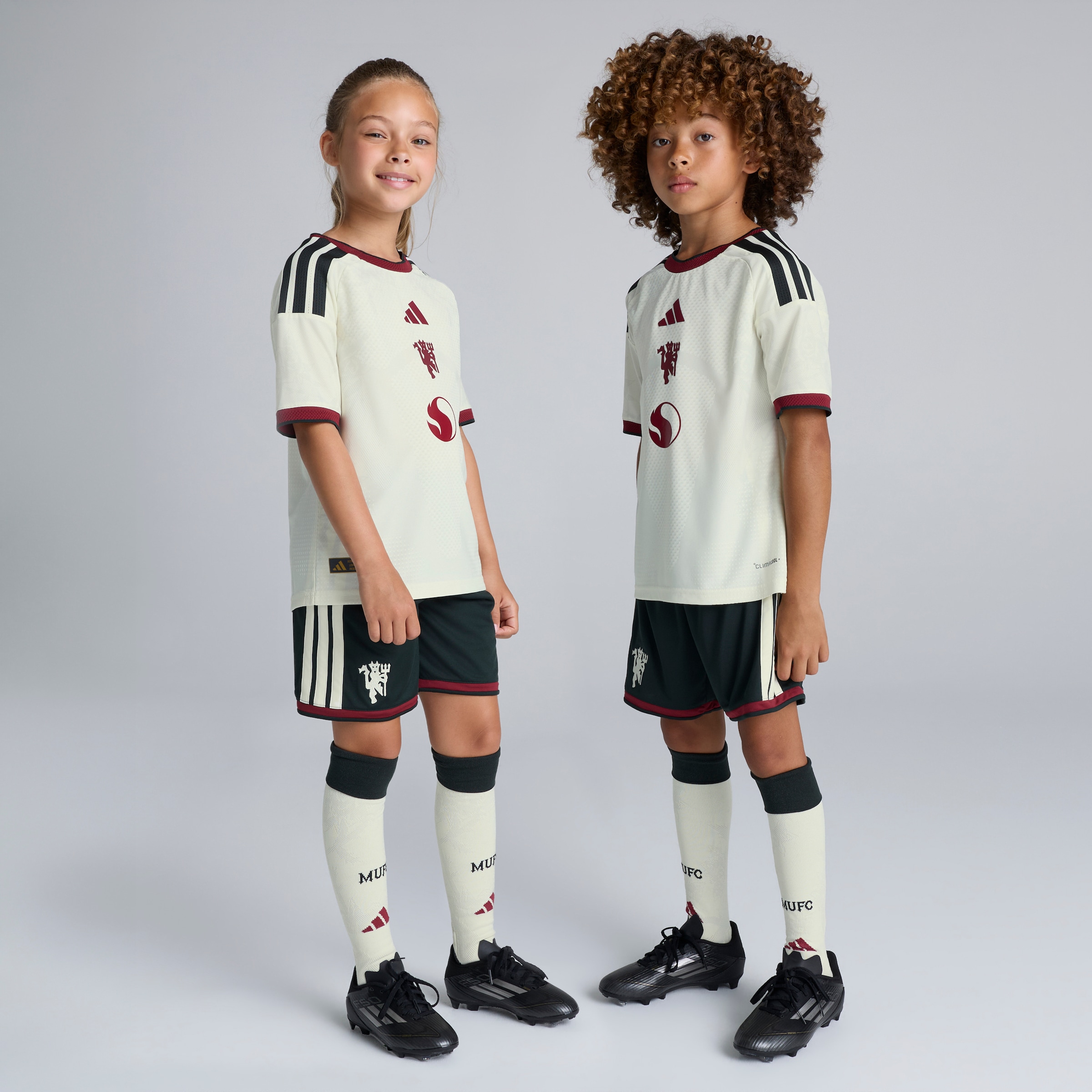 Manchester United Kids 26/27 Third Shorts Green Grün