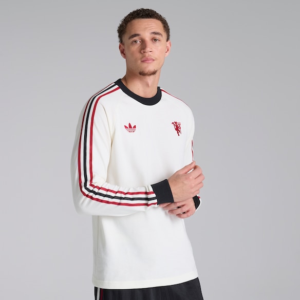 Manchester United x adidas Originals Long Sleeve T-Shirt White