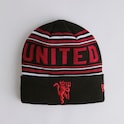 Manchester United x New Era Stripe Cuff Beanie Black