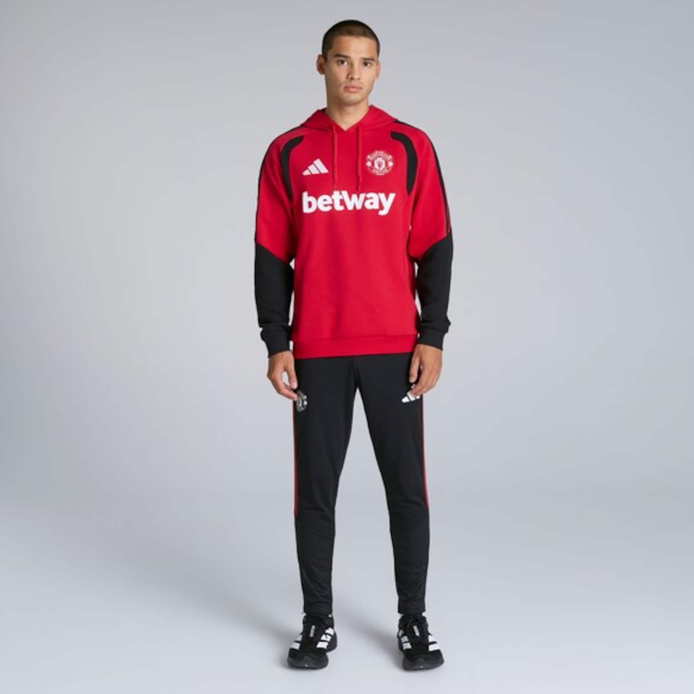 Manchester United 26/27 Training Tiro Hoodie Red (Sponsored) 빨간색 세부 사항 [3-5]