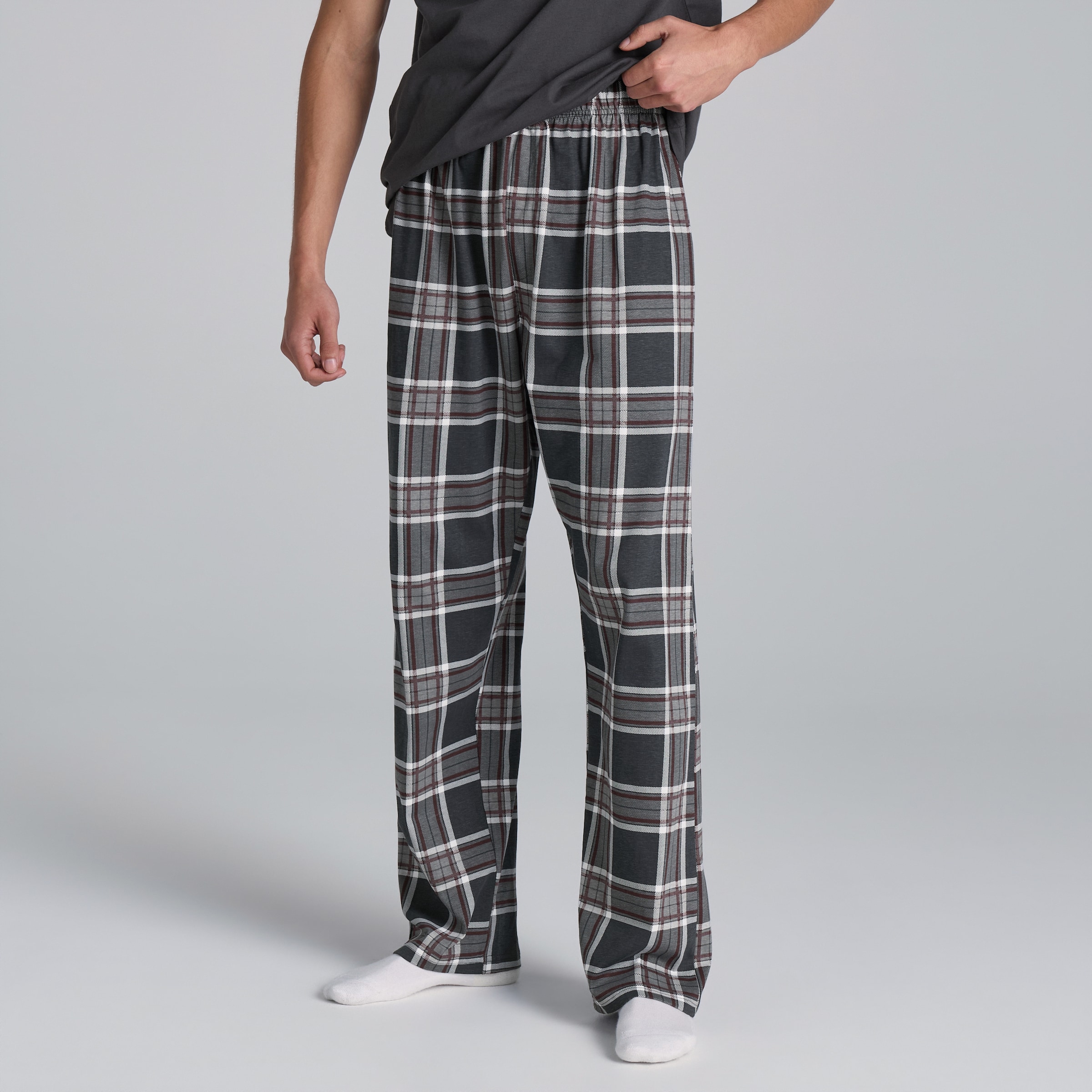 Manchester United Check Pyjama Set Charcoal Grey Detail [4-6]