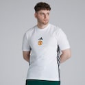 Manchester United x adidas Essentials 3-Stripes Single Jersey T-Shirt White