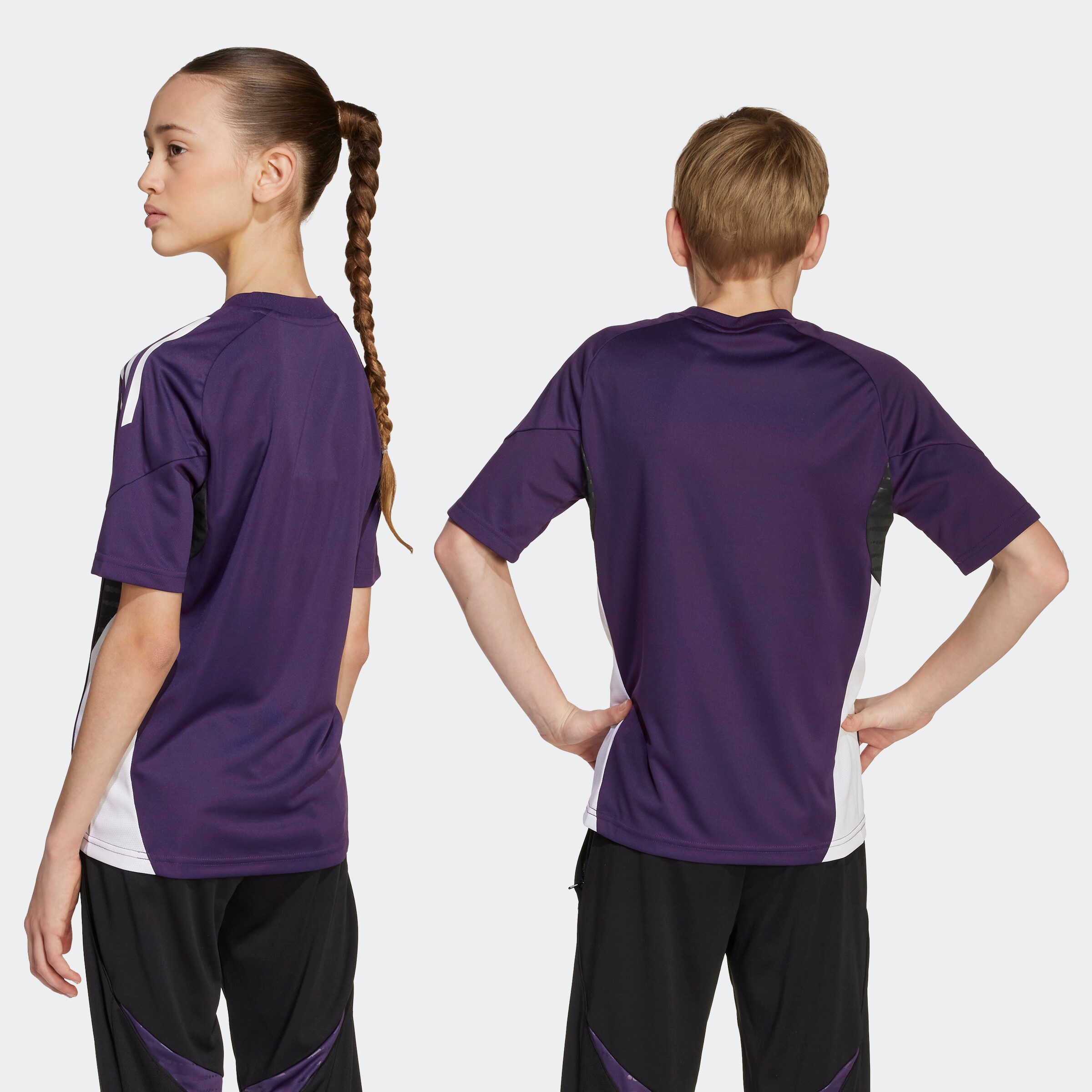 Manchester United Tiro 25 Competition Training Jersey Kids Purple Detail [3-9]