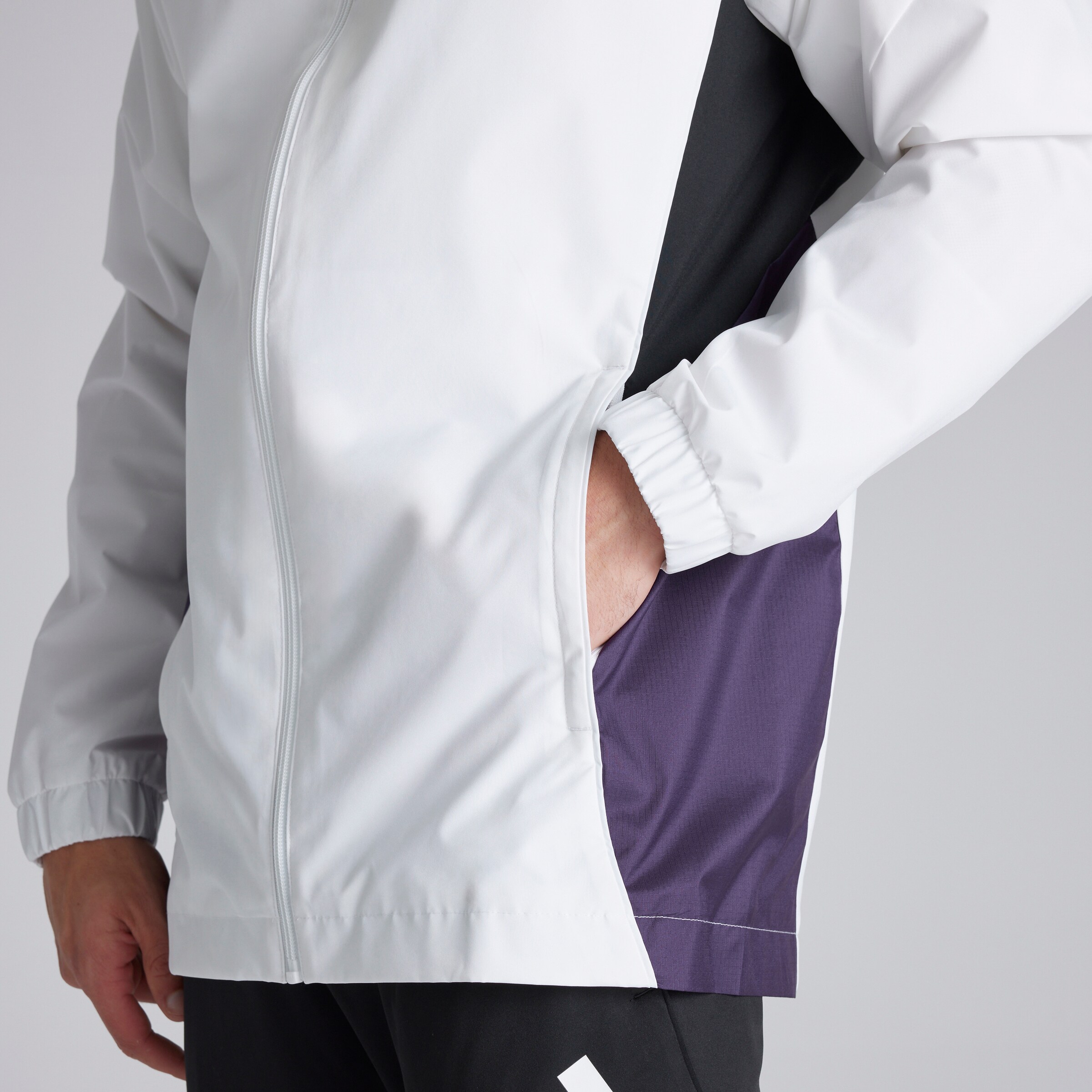 Manchester United Tiro 25 Competition All-Weather Jacket White Detail [4-8]