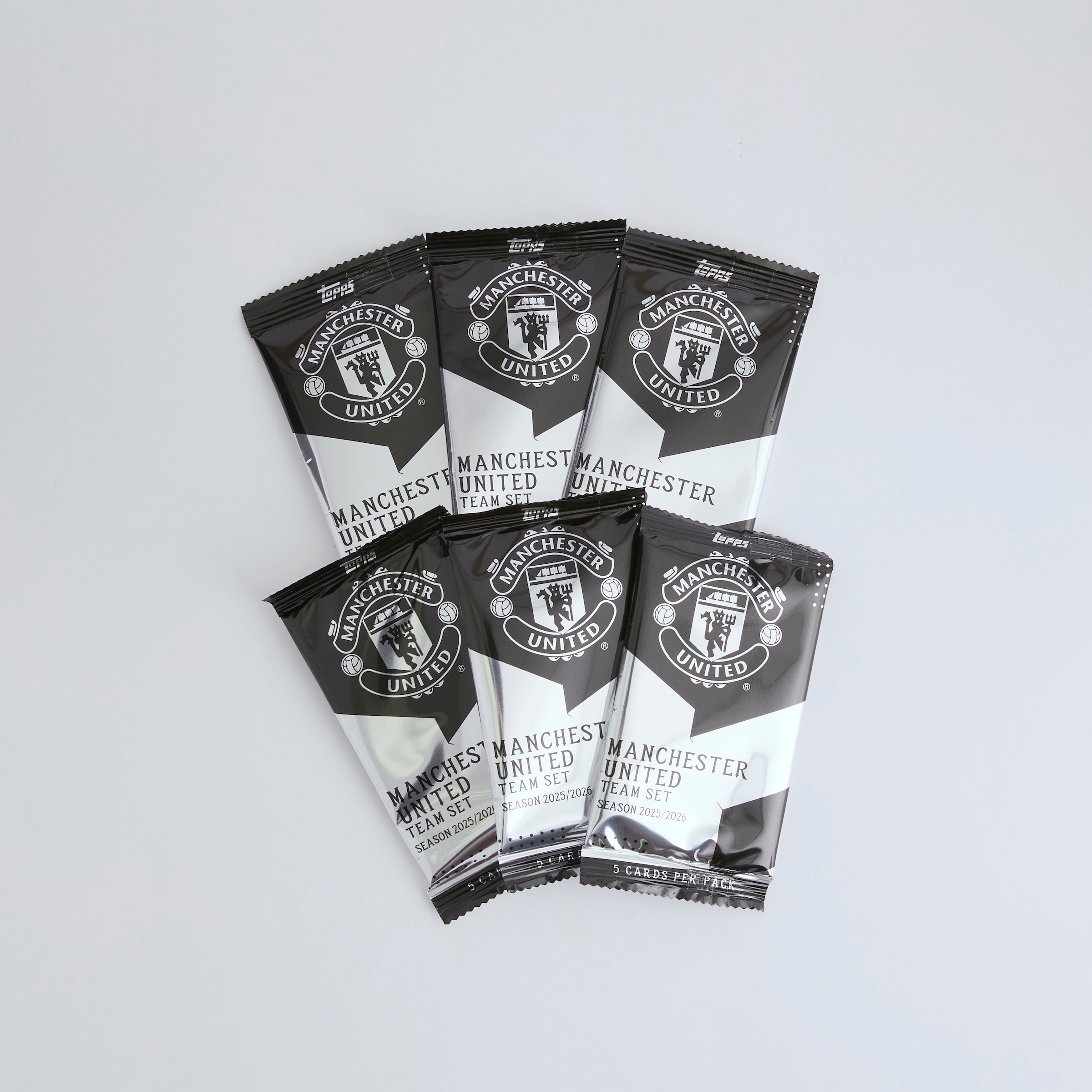 Manchester United Topps Team Set Trading Cards 2025/26 Noir Détail [3-4]